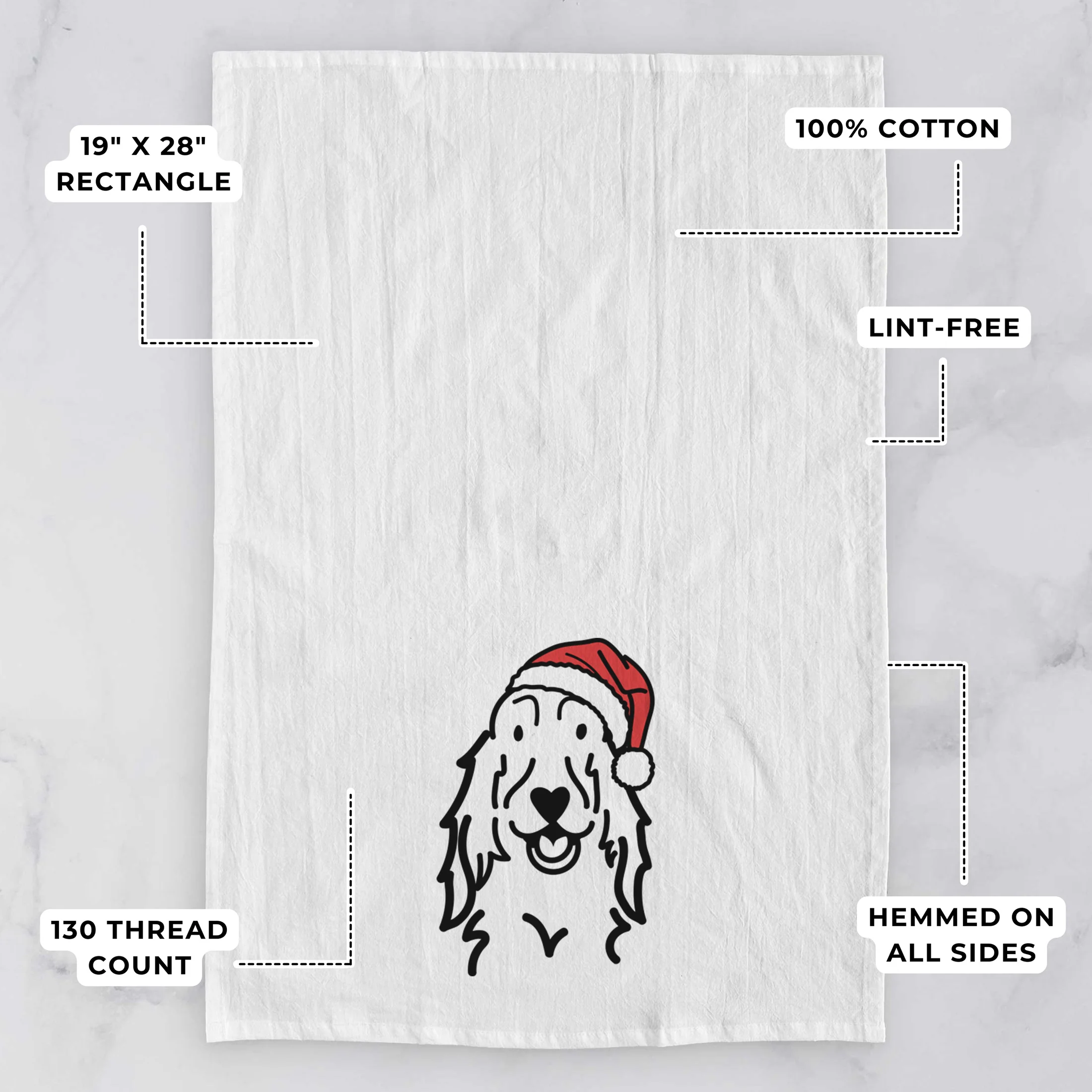 Jolly Setter - Tea Towel - Image 3