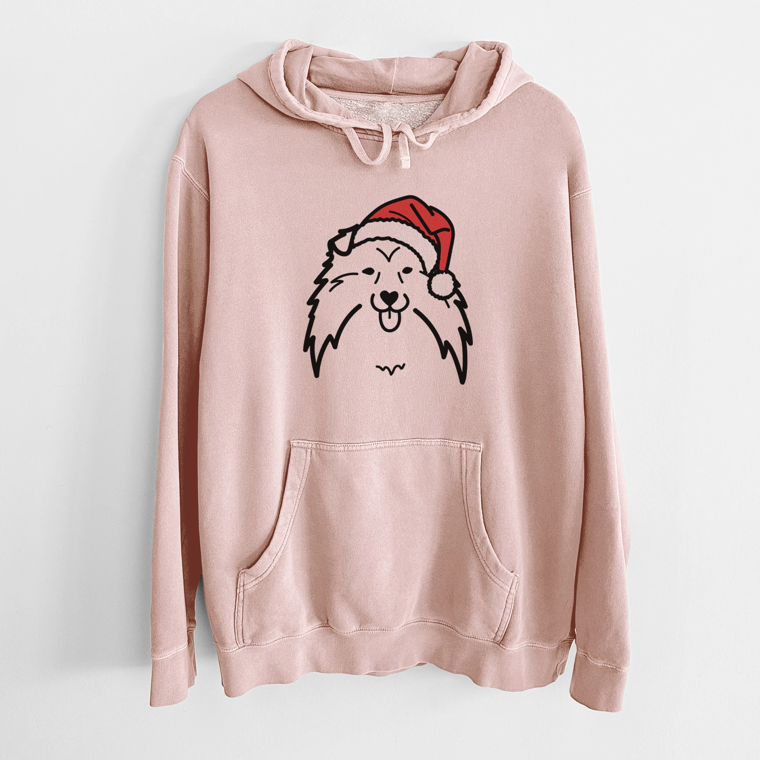 Jolly Shetland Sheepdog - Unisex Pigment Dyed Hoodie - Image 6