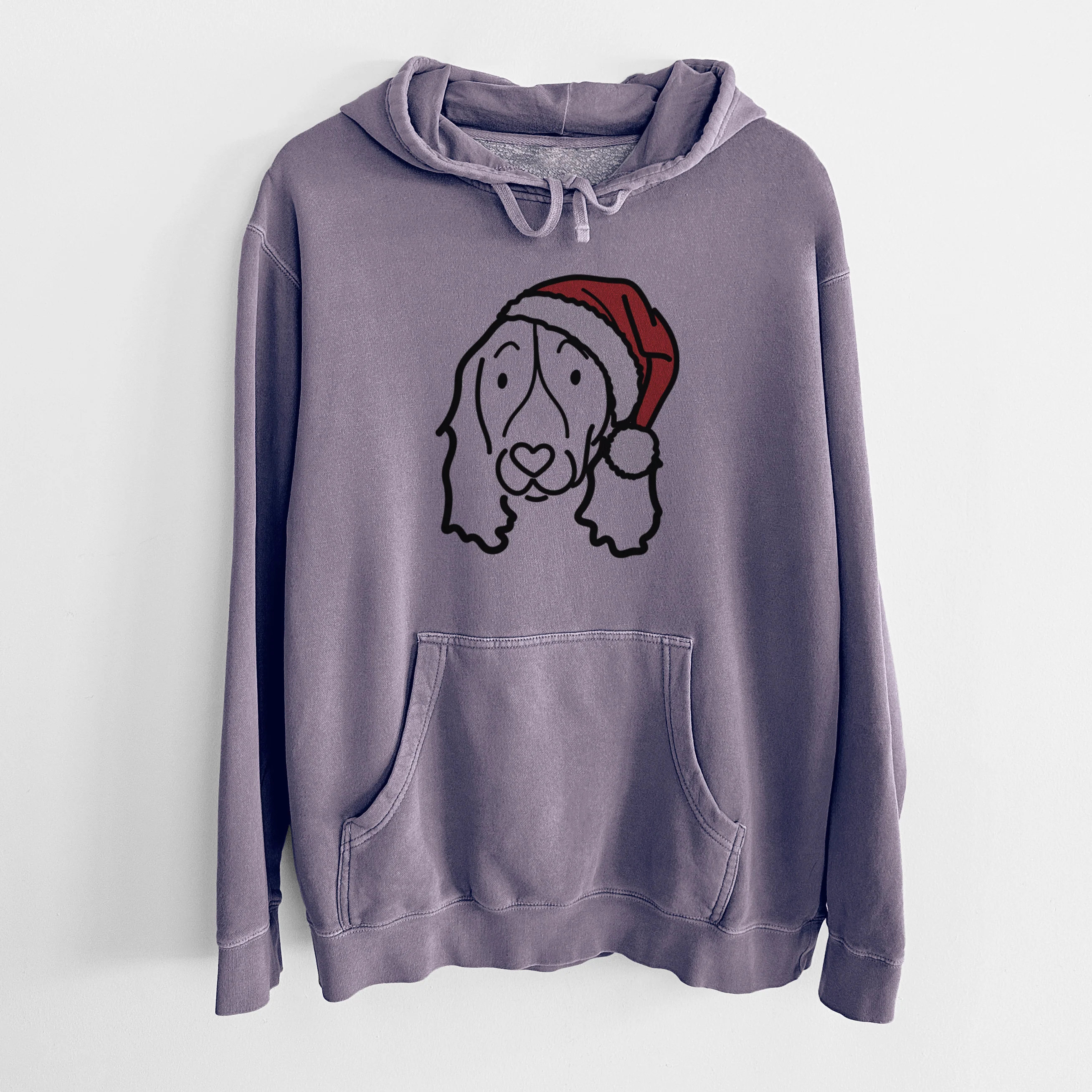Jolly English Springer Spaniel - Unisex Pigment Dyed Hoodie - Image 10