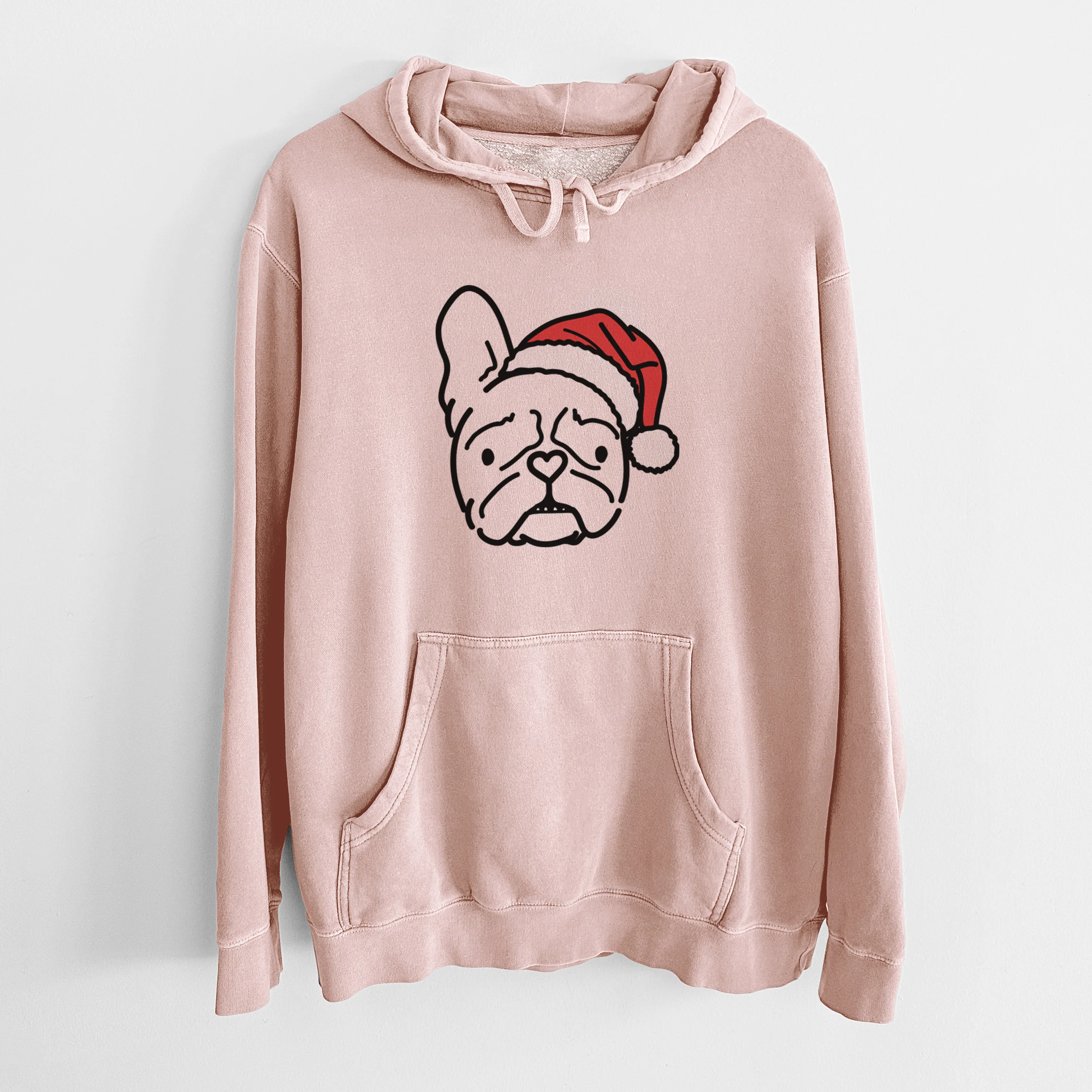 Jolly French Bulldog - Squishy - Unisex Pigment Dyed Hoodie - Image 6