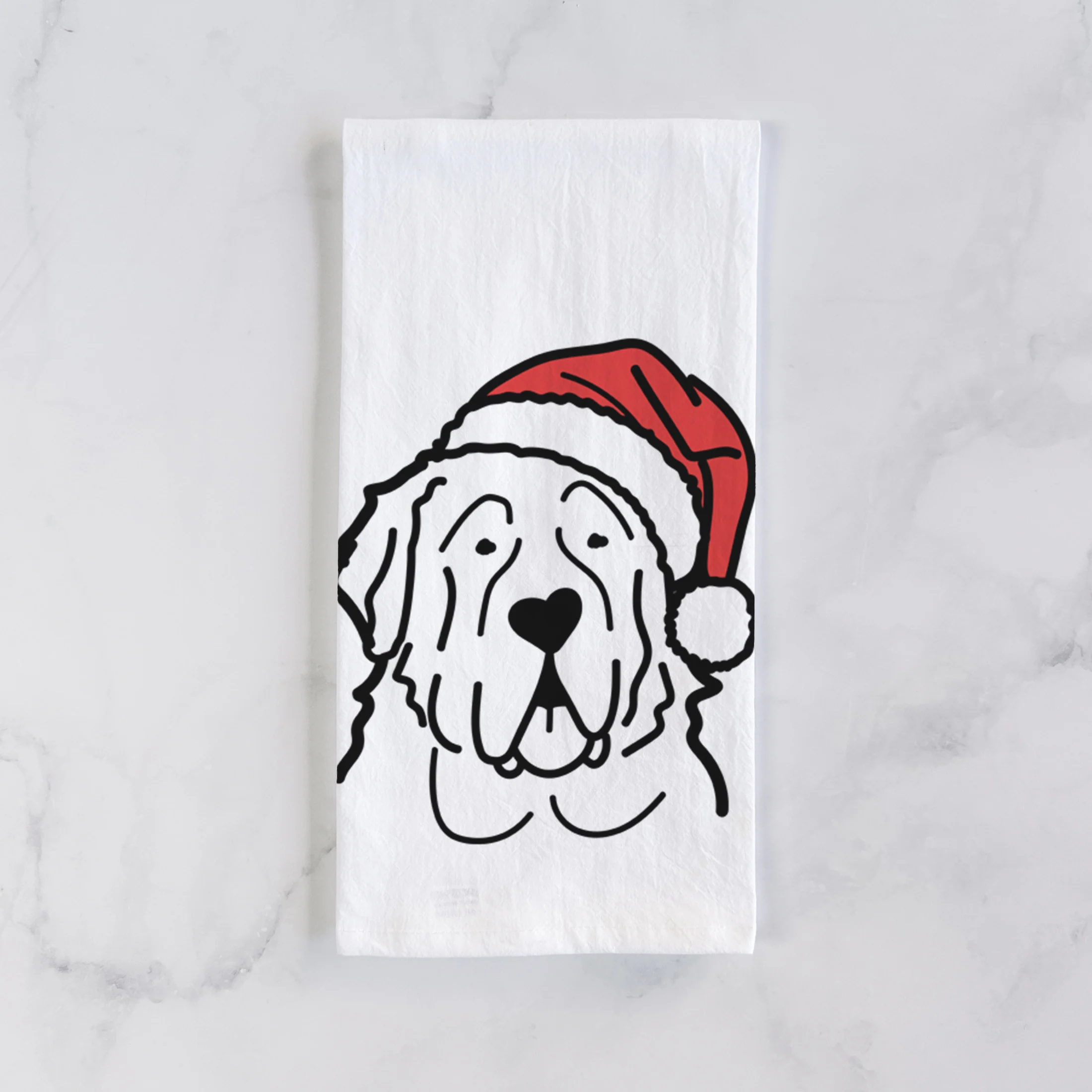 Jolly Saint Bernard - Tea Towel - Image 2