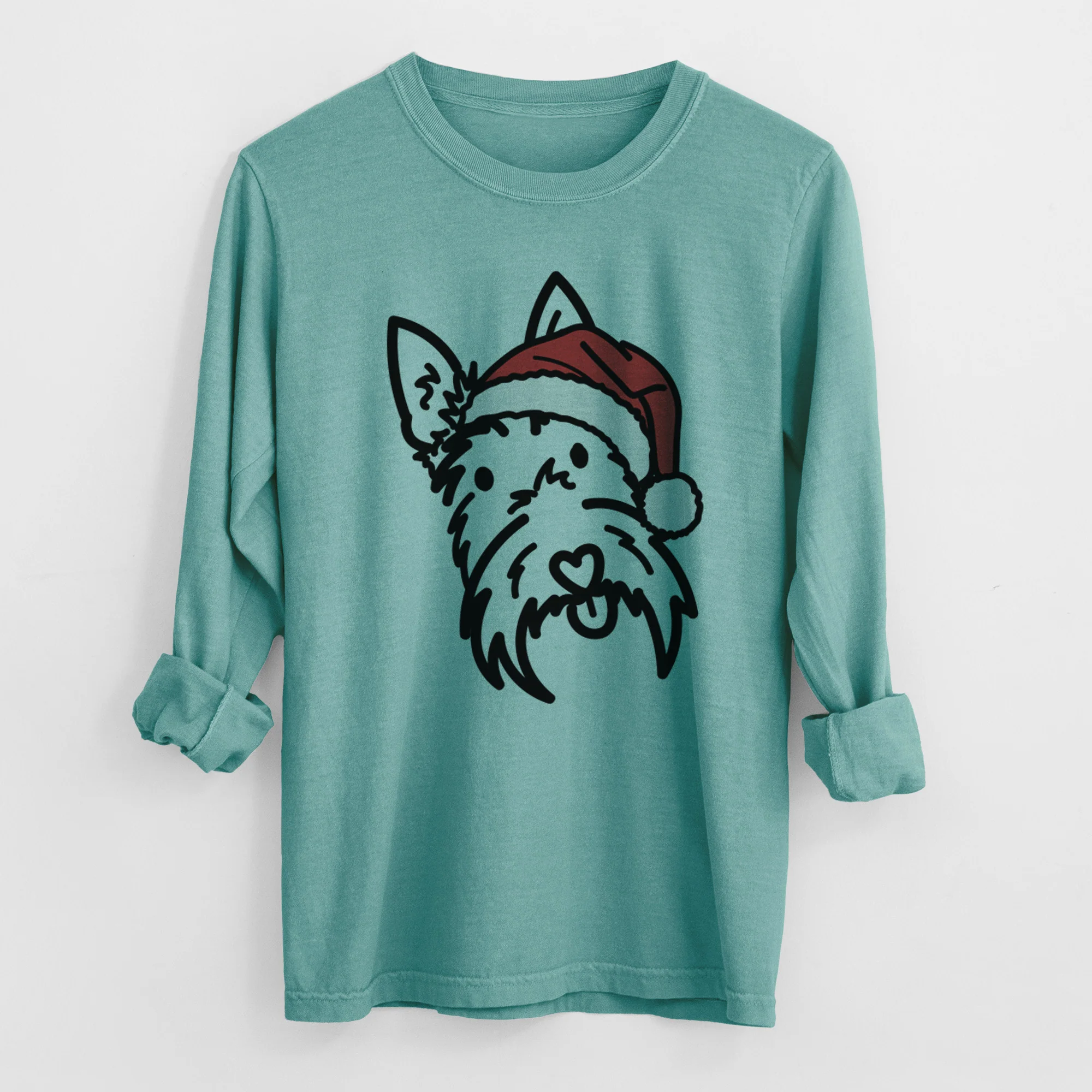 Jolly Scottish Terrier - Thistle - Heavyweight 100% Cotton Long Sleeve - Image 9