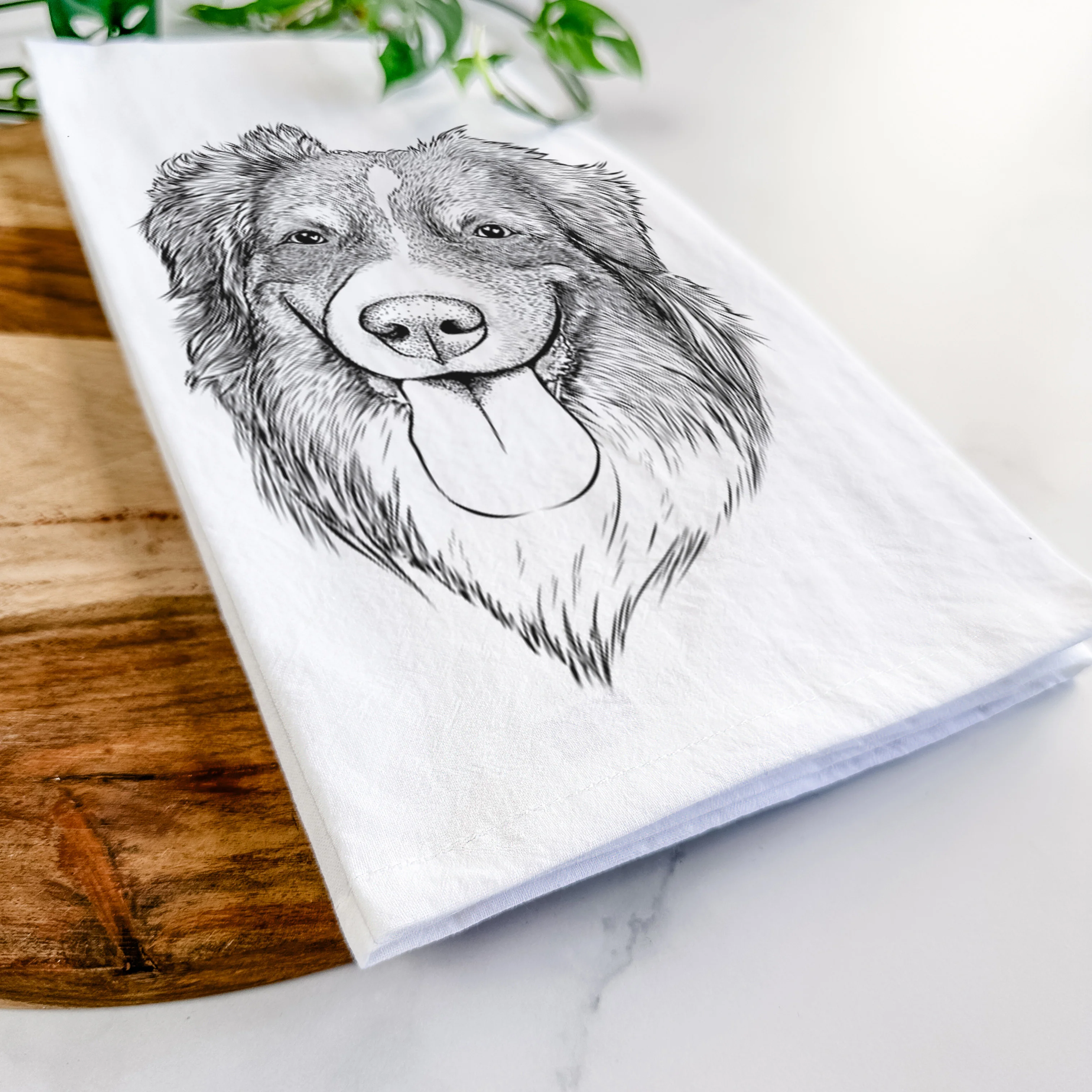 Siena the Australian Shepherd Tea Towel - Image 5