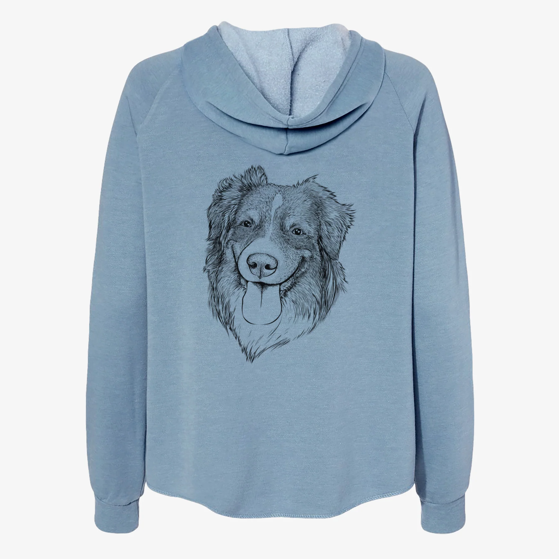 Siena the Australian Shepherd - Women's Cali Wave Zip-Up Sweatshirt - Image 6