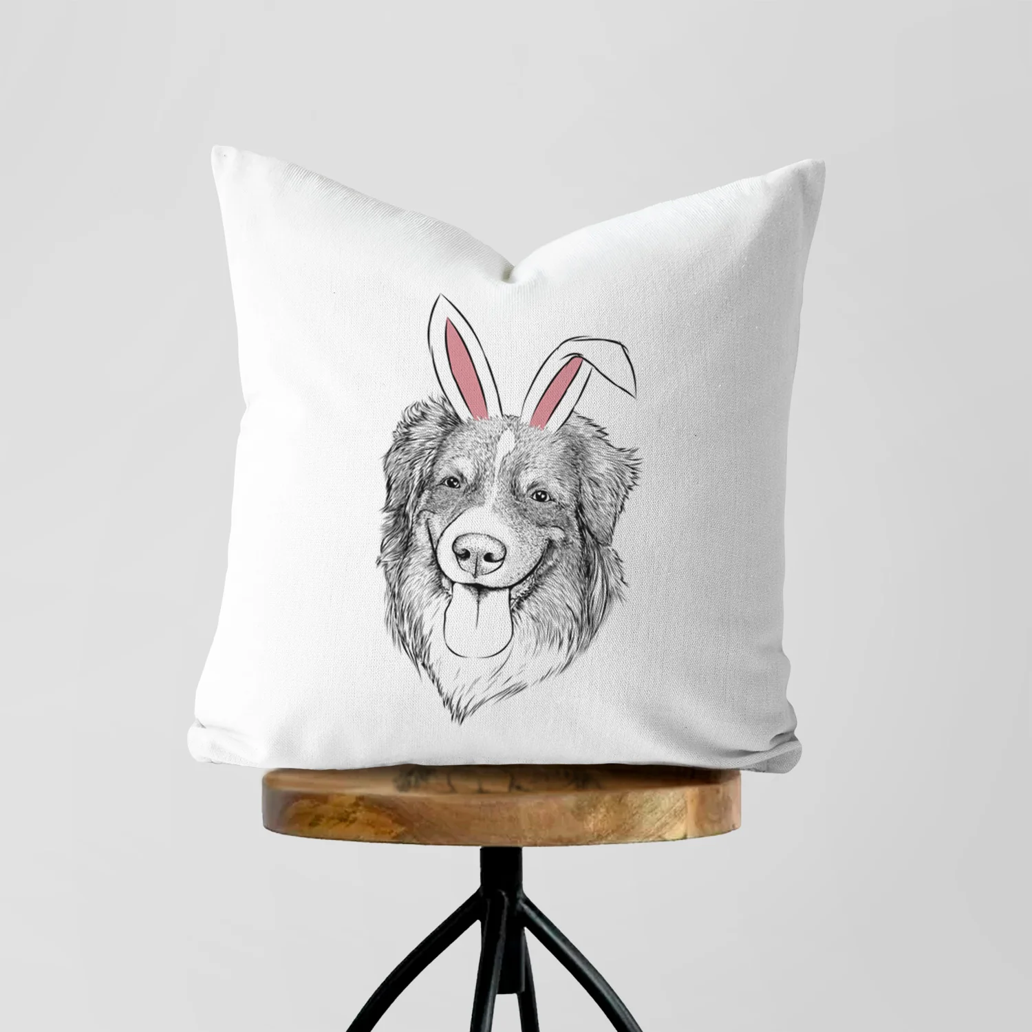 Siena the Australian Shepherd - Throw Pillow Cover - Image 5