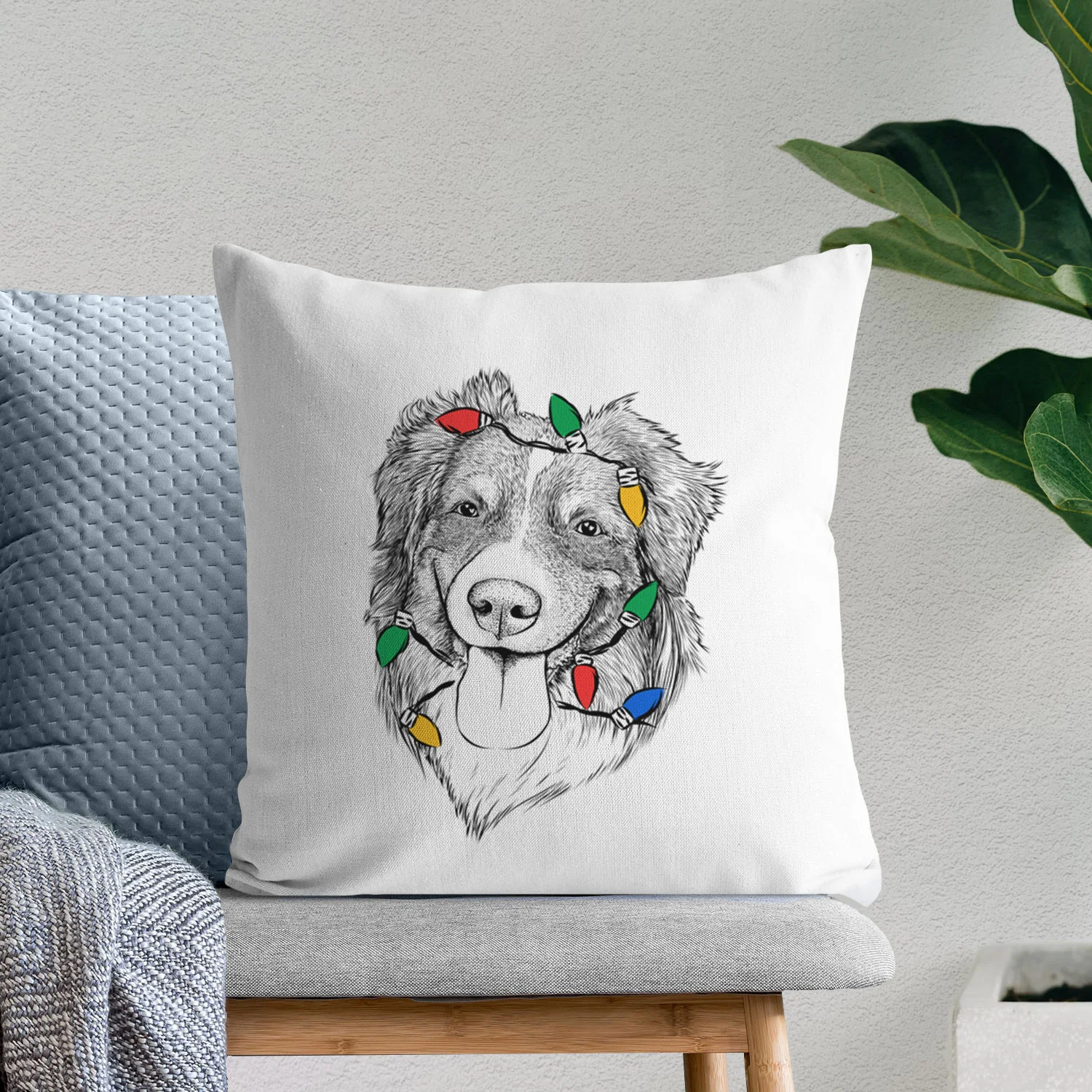 Siena the Australian Shepherd - Throw Pillow Cover - Image 9