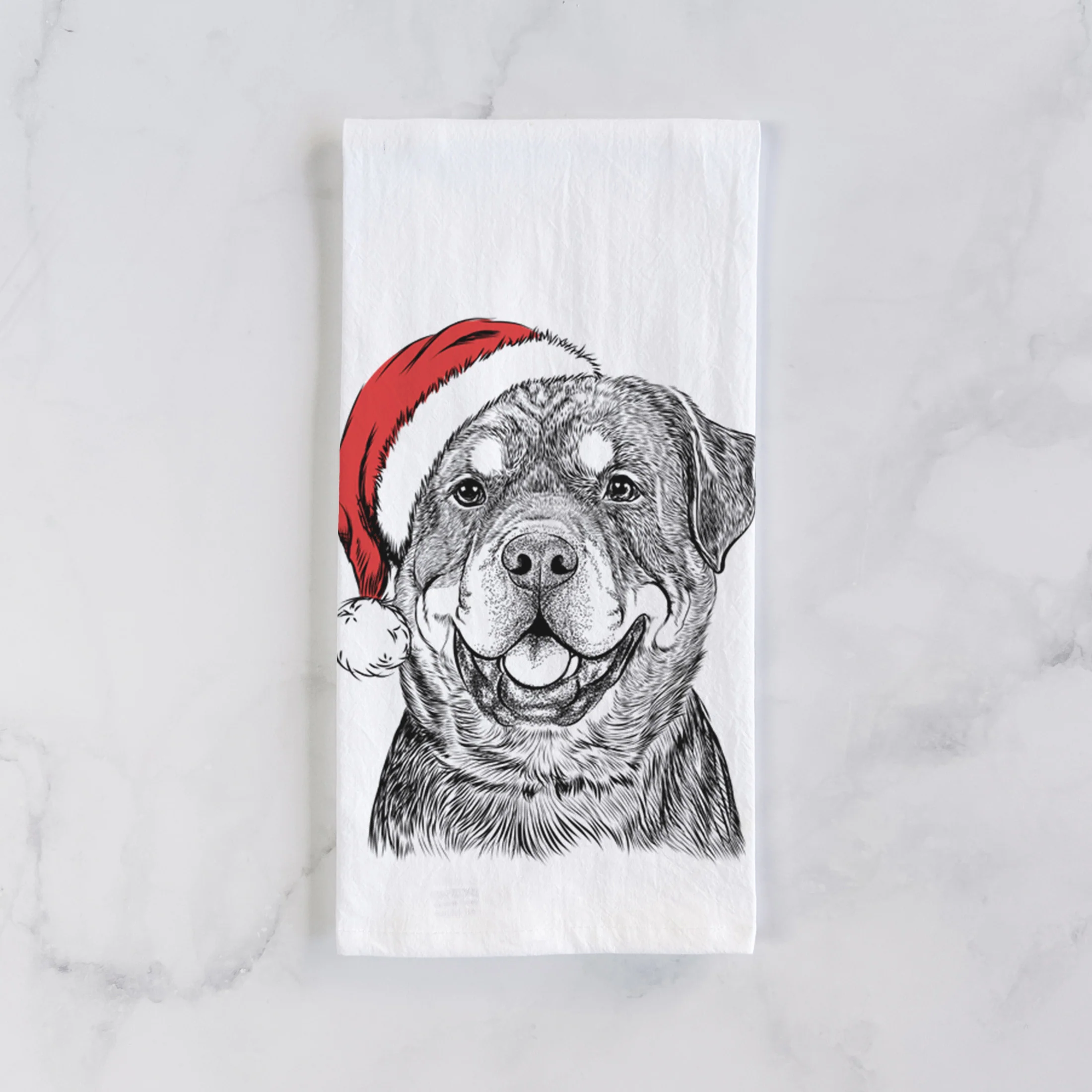 Sig the Rottweiler Tea Towel - Image 2