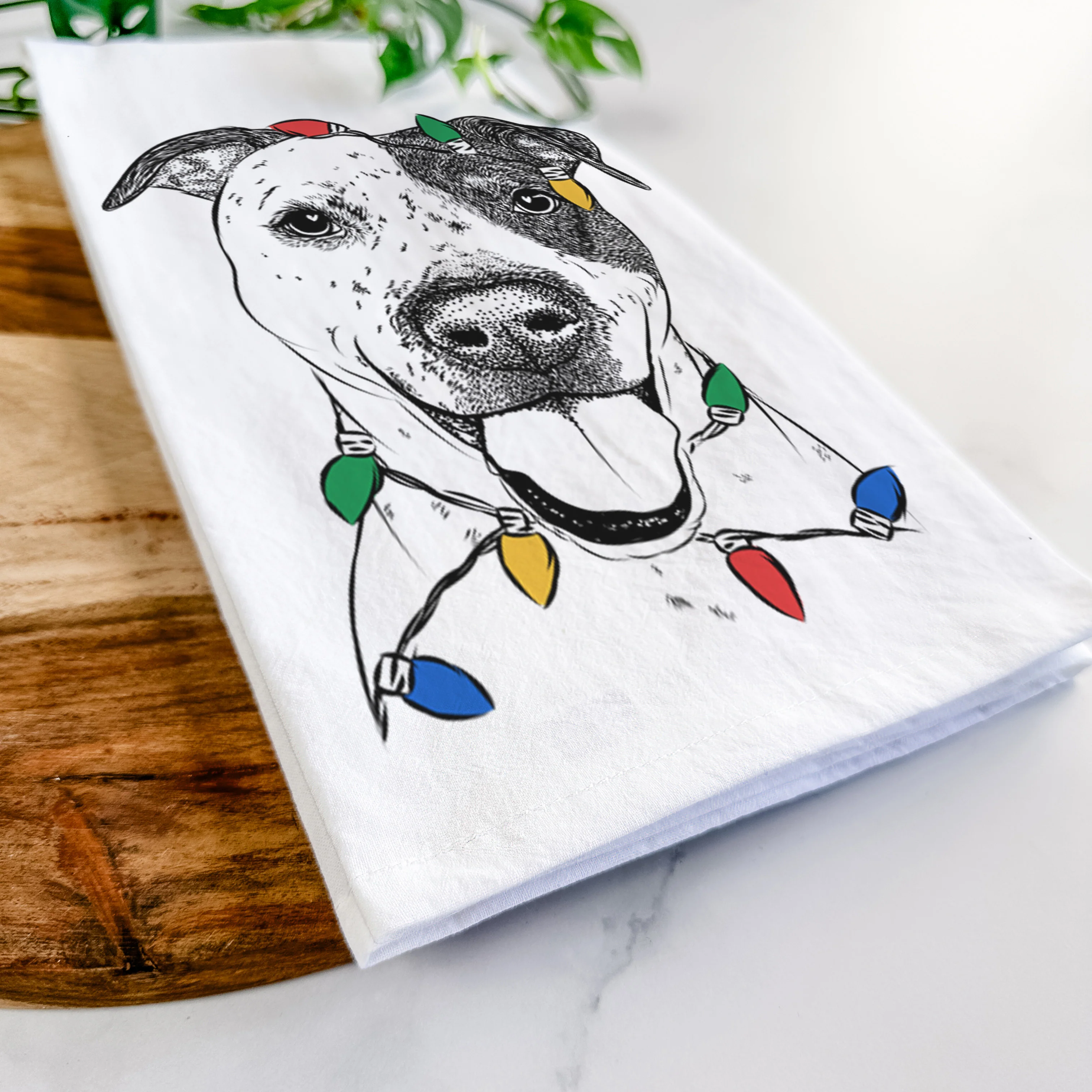 Simon the Mixed Breed Tea Towel - Image 10