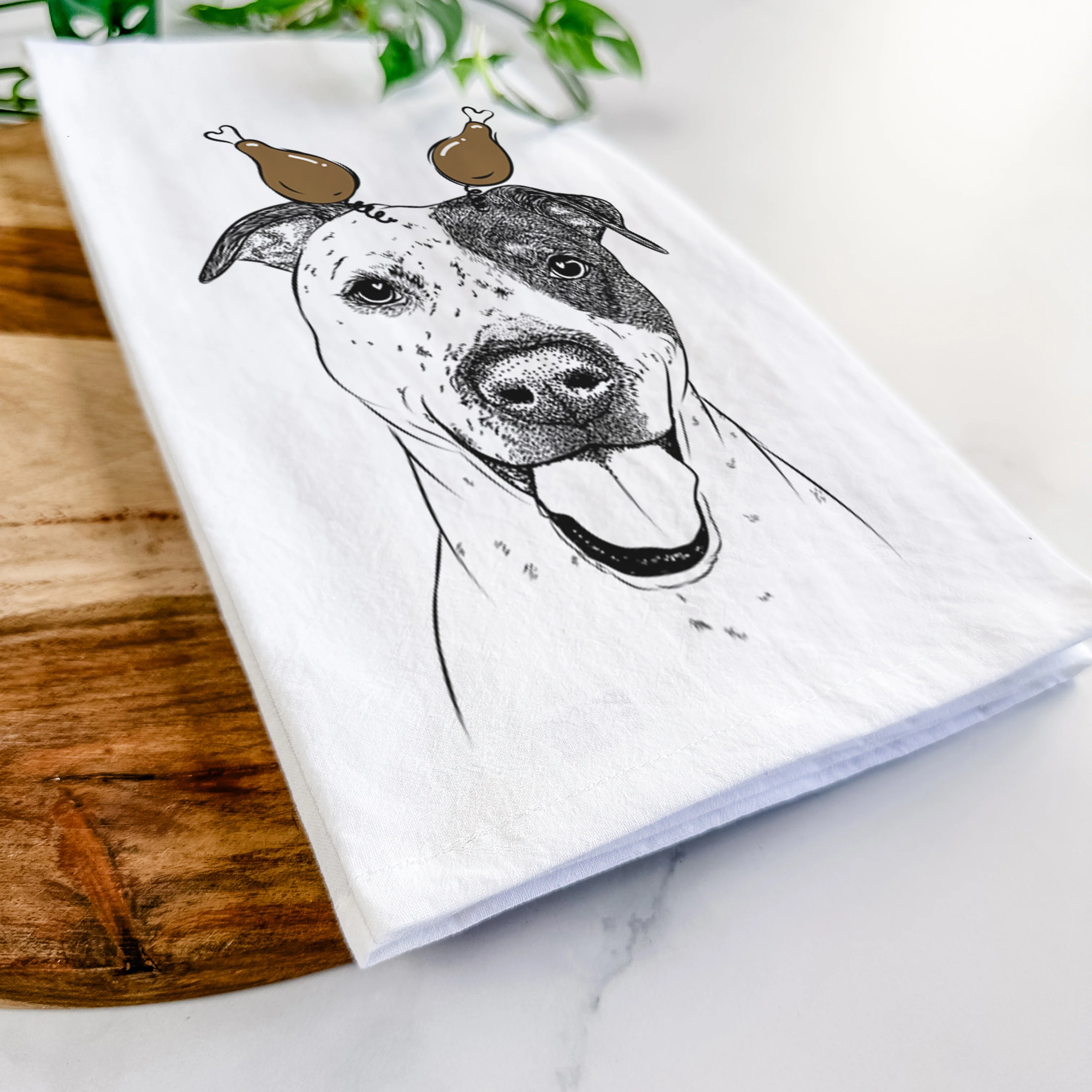 Simon the Mixed Breed Tea Towel - Image 11