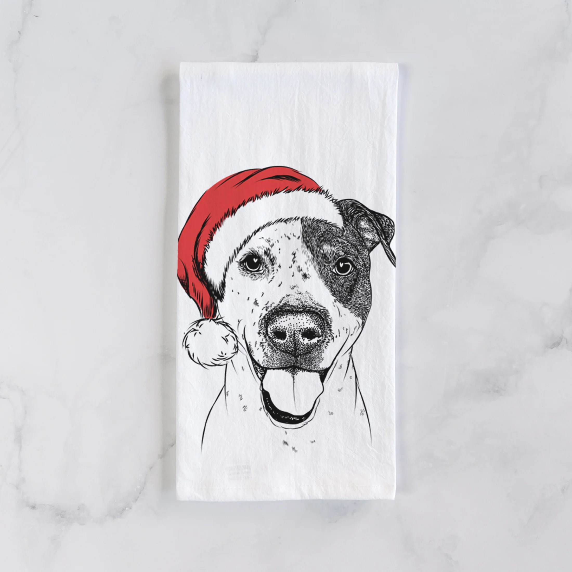 Simon the Mixed Breed Tea Towel - Image 2