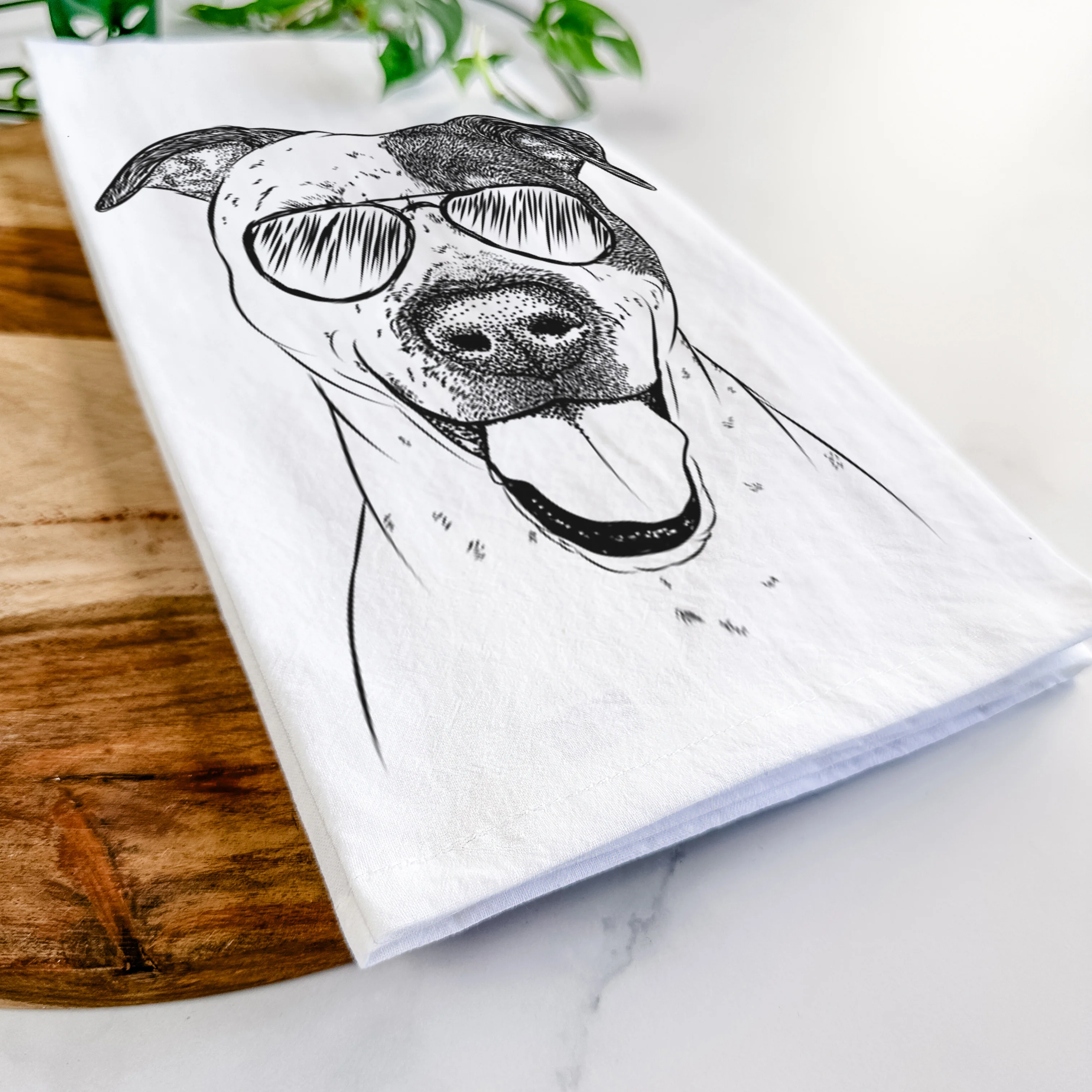 Simon the Mixed Breed Tea Towel - Image 6