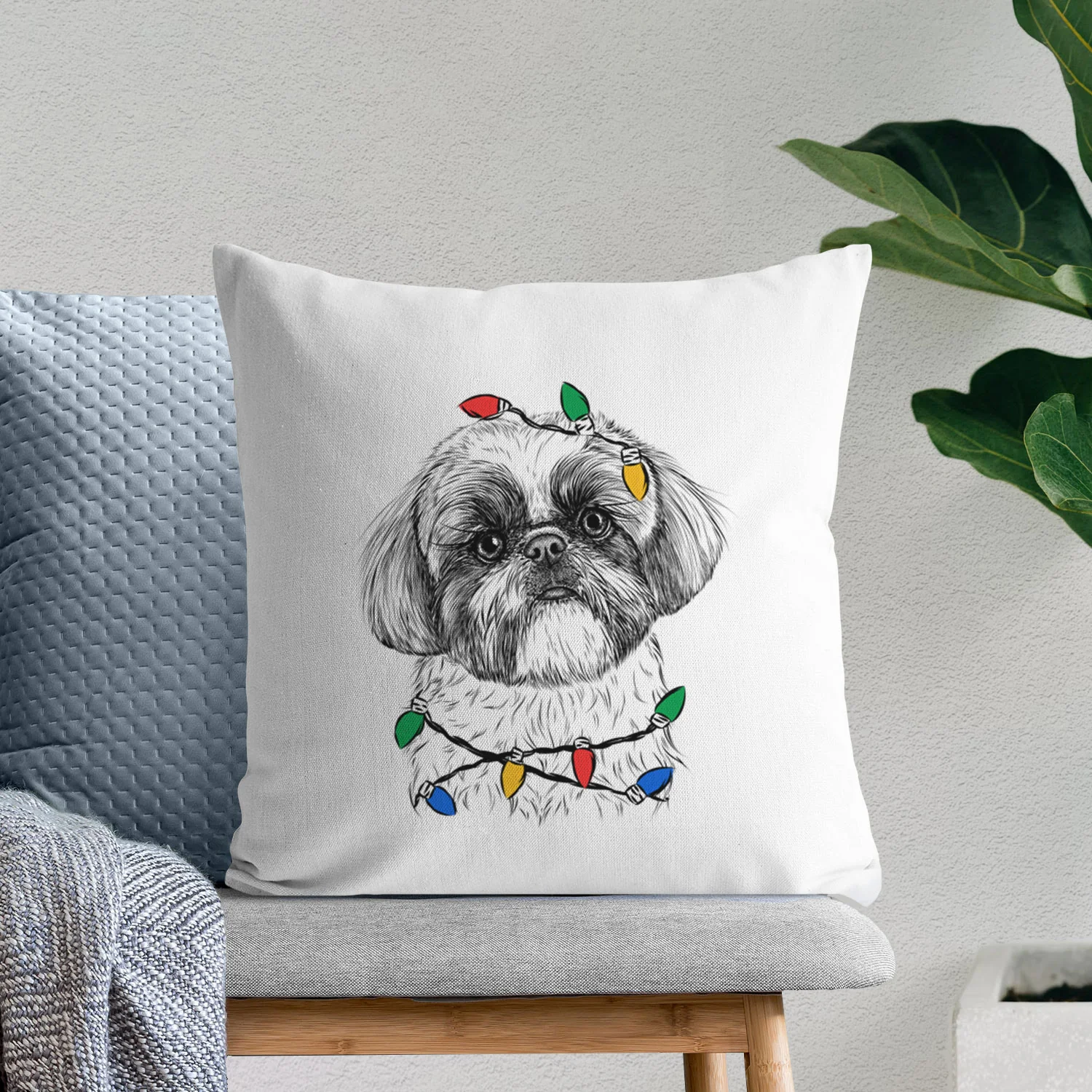 Simon the Shih Tzu - Throw Pillow Cover - Image 9