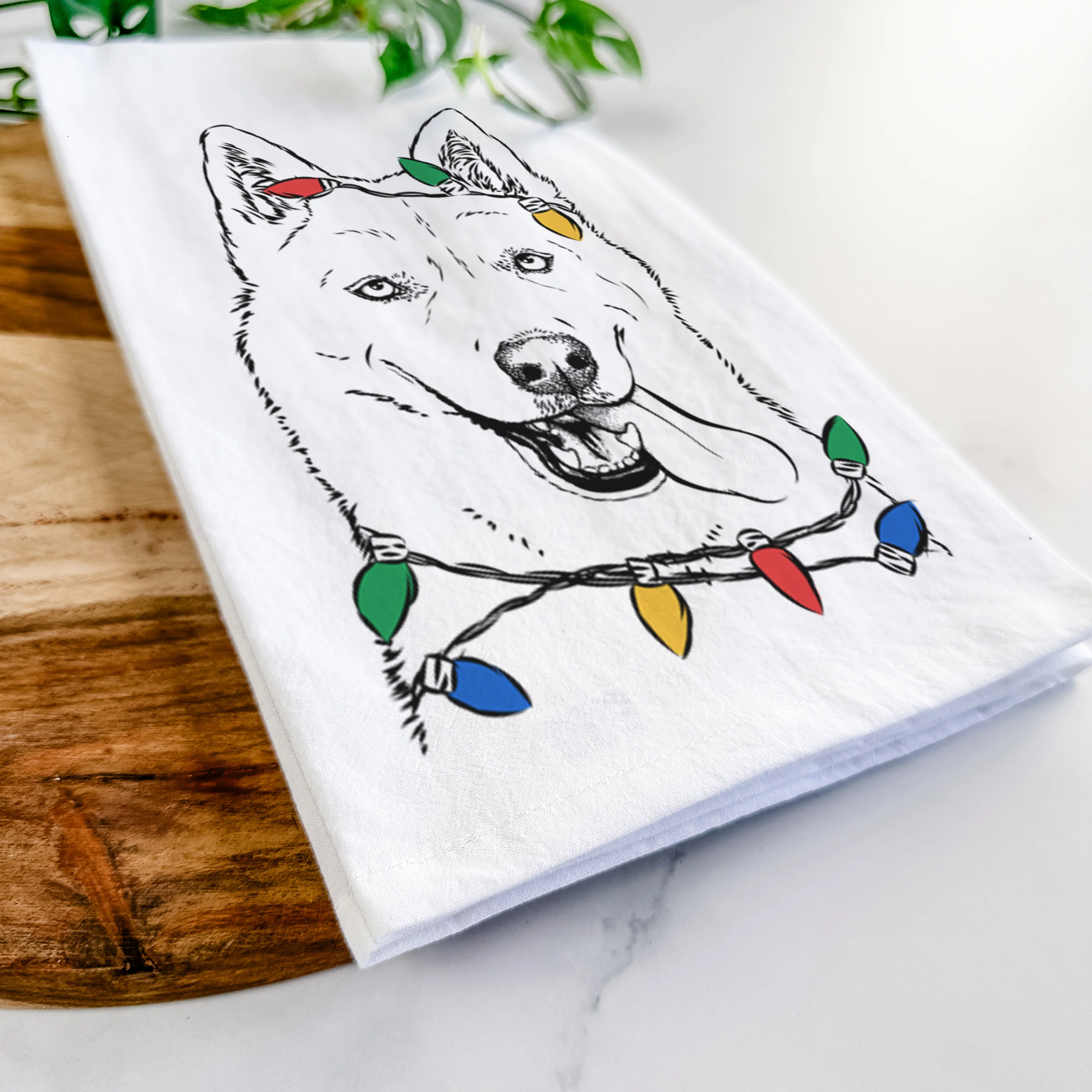 Sinatra the Siberian Husky Tea Towel - Image 10