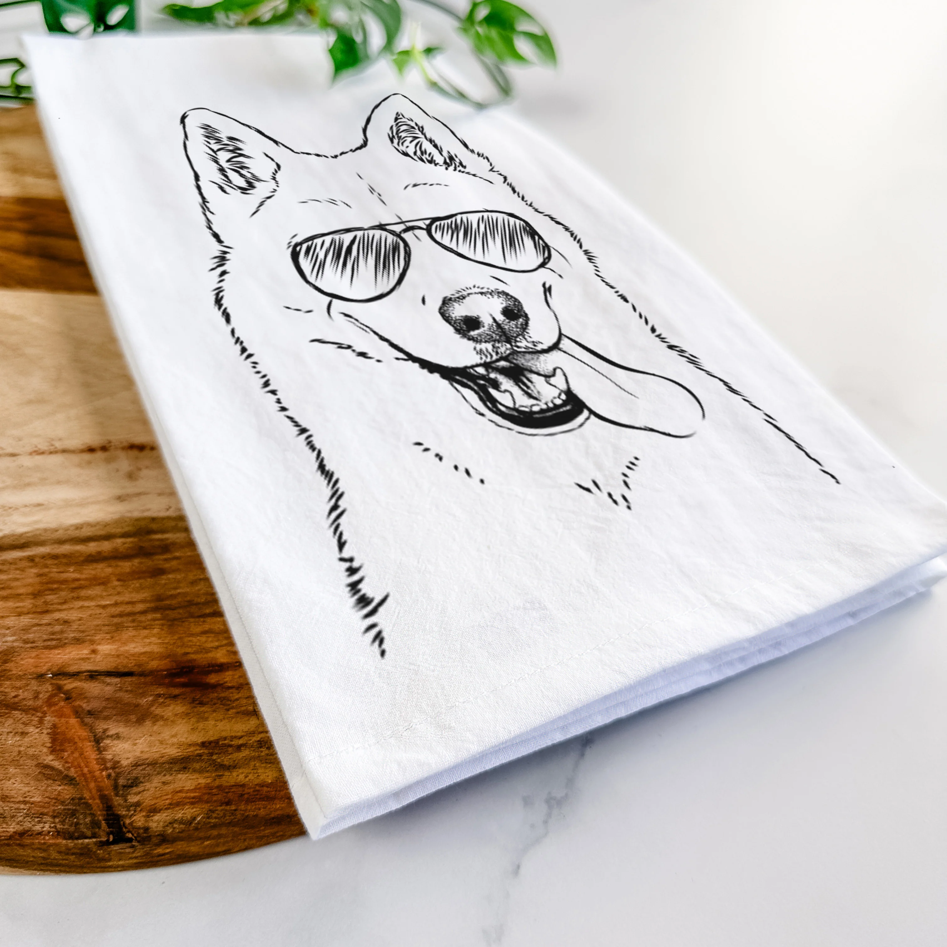 Sinatra the Siberian Husky Tea Towel - Image 6