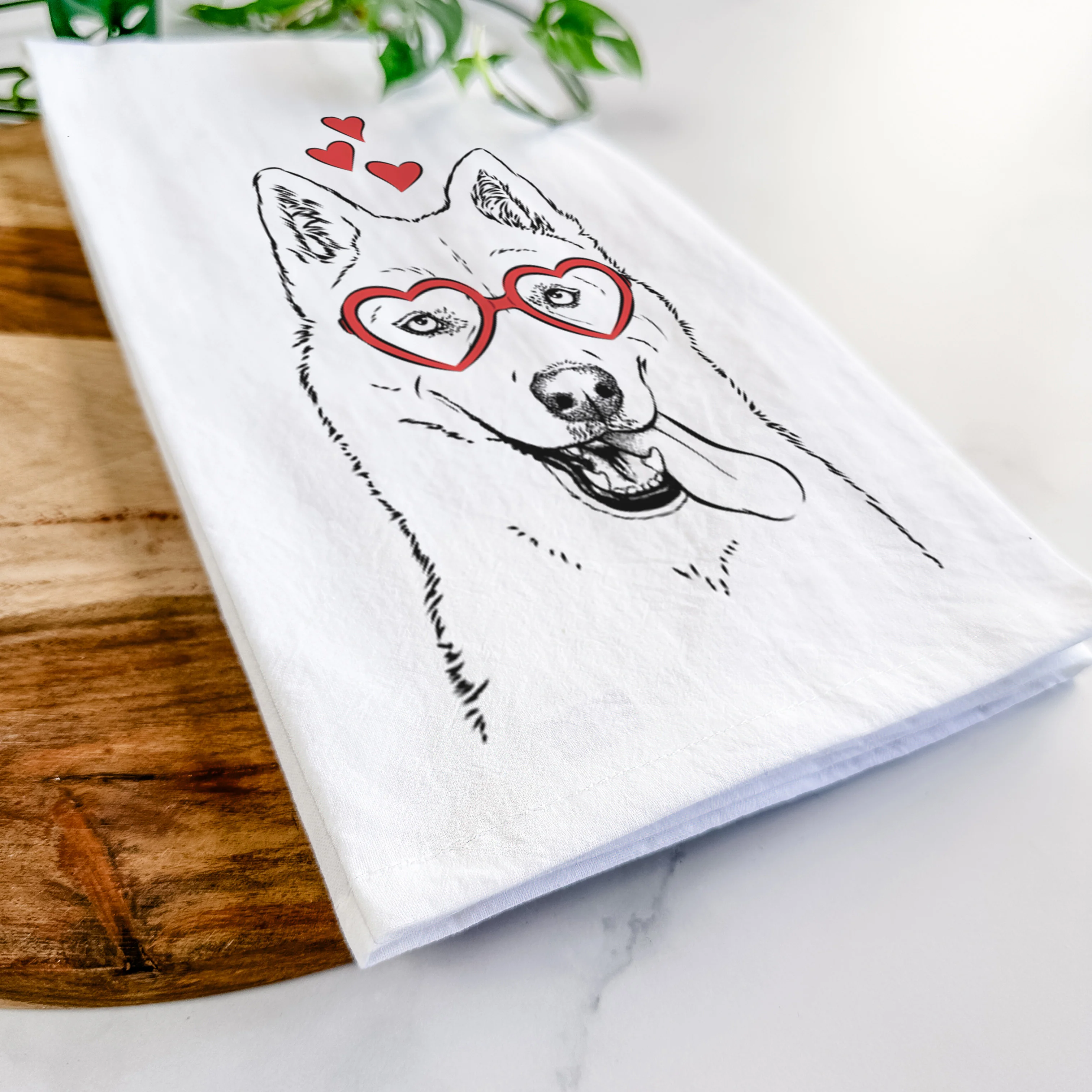 Sinatra the Siberian Husky Tea Towel - Image 7