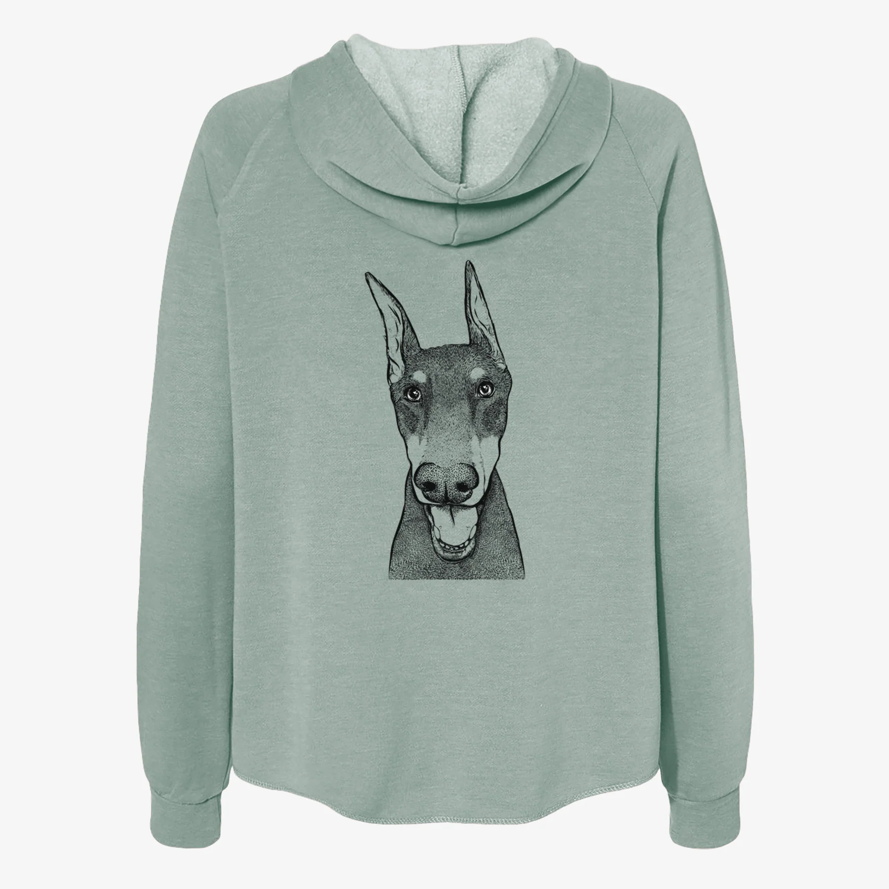 Sir Duke the Doberman Pinscher - Women's Cali Wave Zip-Up Sweatshirt - Image 4