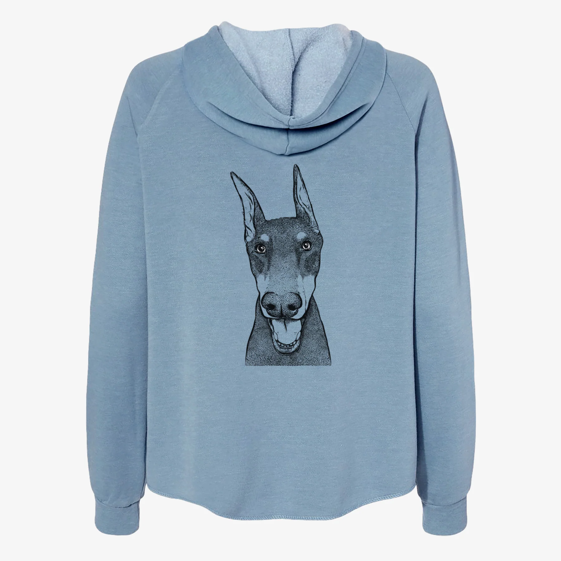Sir Duke the Doberman Pinscher - Women's Cali Wave Zip-Up Sweatshirt - Image 6
