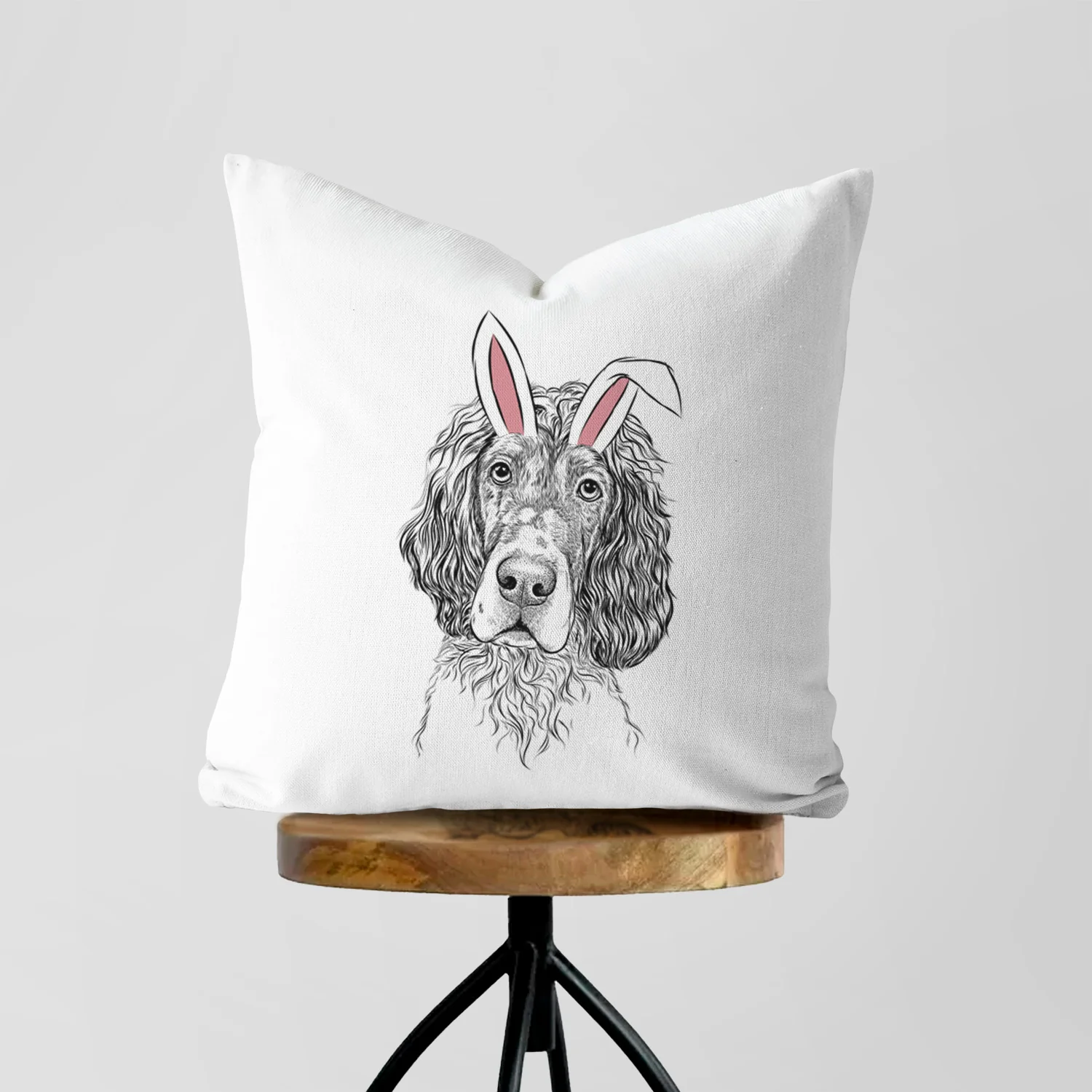 Sir Rexford the Blue Belton English Setter - Throw Pillow Cover - Image 5