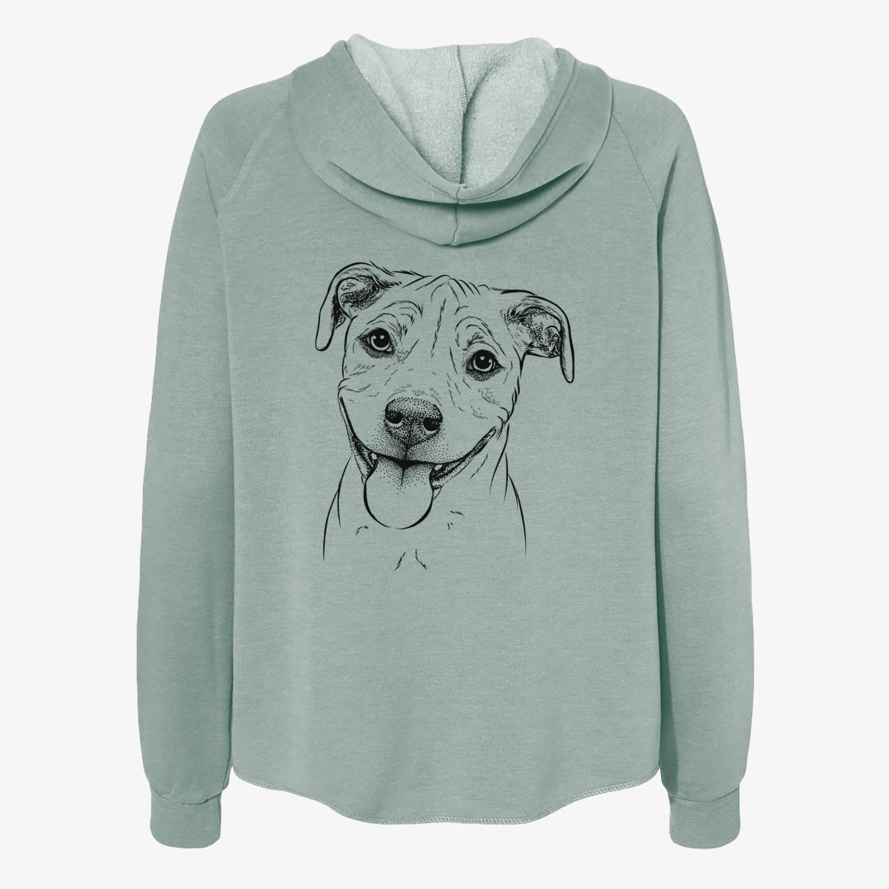 Skye the Pitweiler - Women's Cali Wave Zip-Up Sweatshirt - Image 4