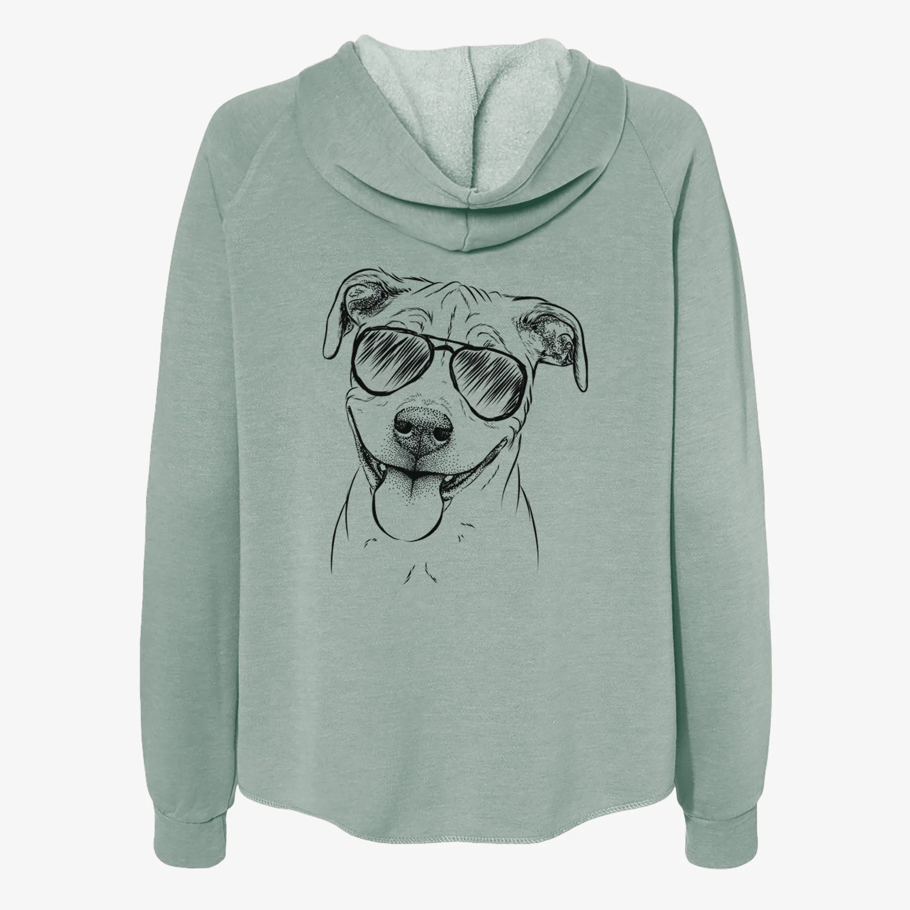 Skye the Pitweiler - Women's Cali Wave Zip-Up Sweatshirt - Image 7