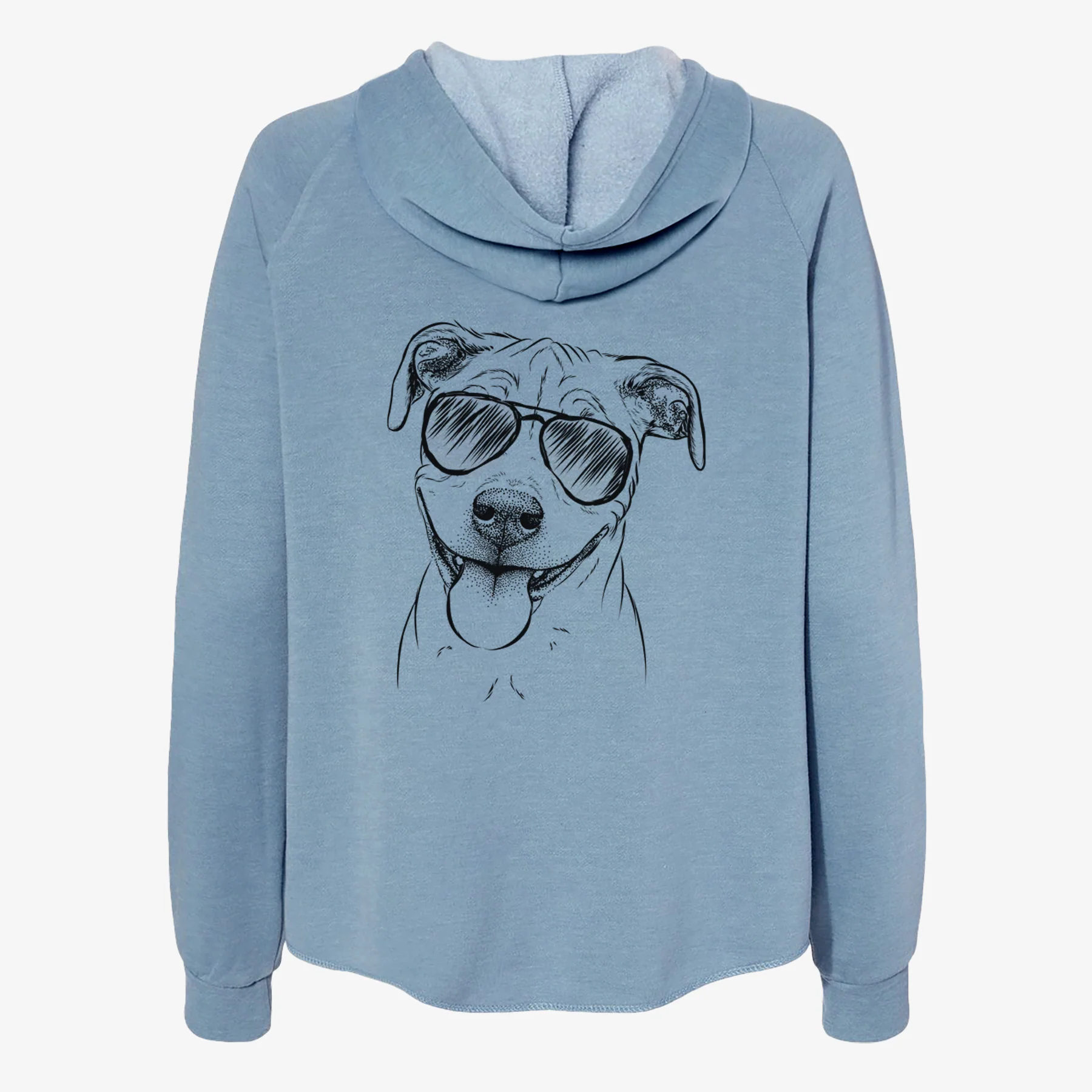 Skye the Pitweiler - Women's Cali Wave Zip-Up Sweatshirt - Image 9