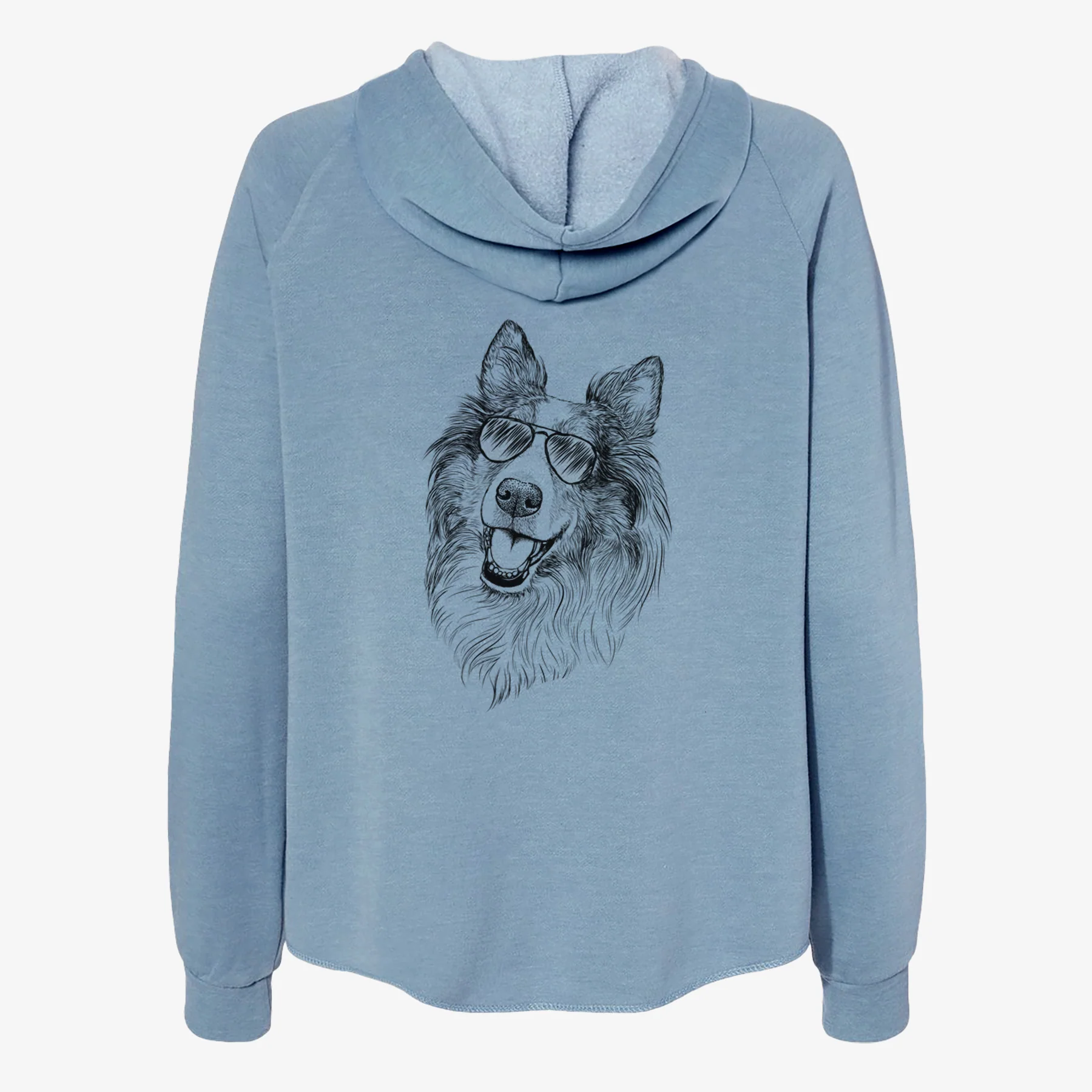 Skylar the Shetland Sheepdog - Women's Cali Wave Zip-Up Sweatshirt - Image 9