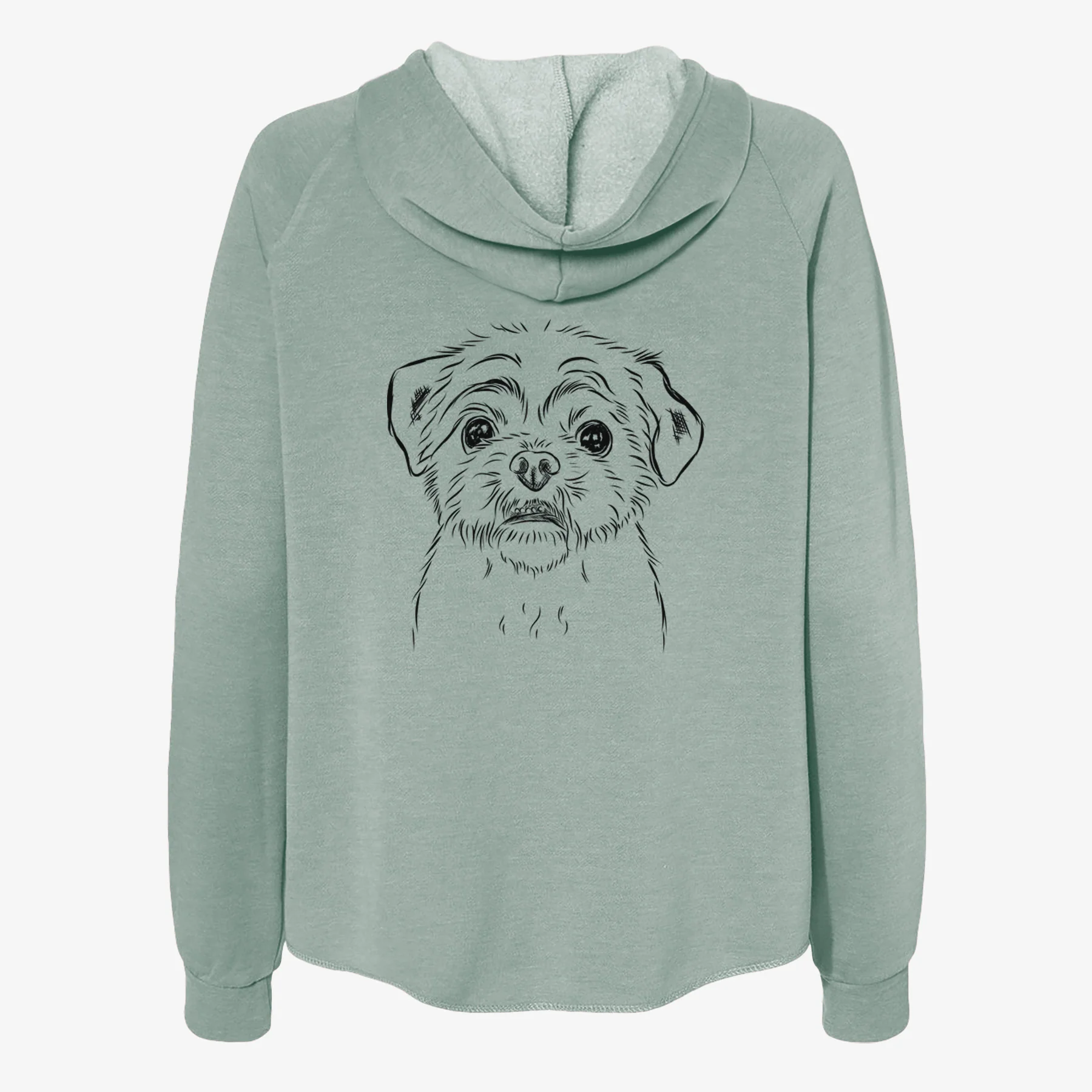 Smash the Shih Tzu - Women's Cali Wave Zip-Up Sweatshirt - Image 4