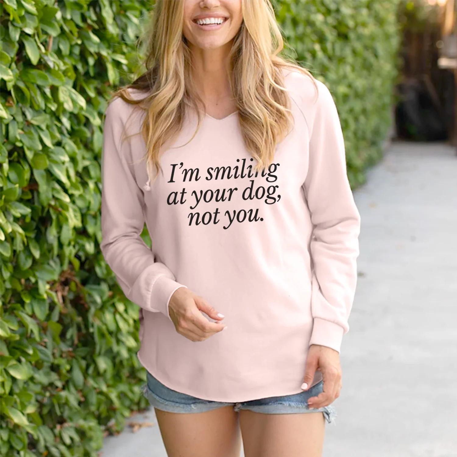 I’m smiling at your dog, not you - Cali Wave Hooded Sweatshirt - Image 4