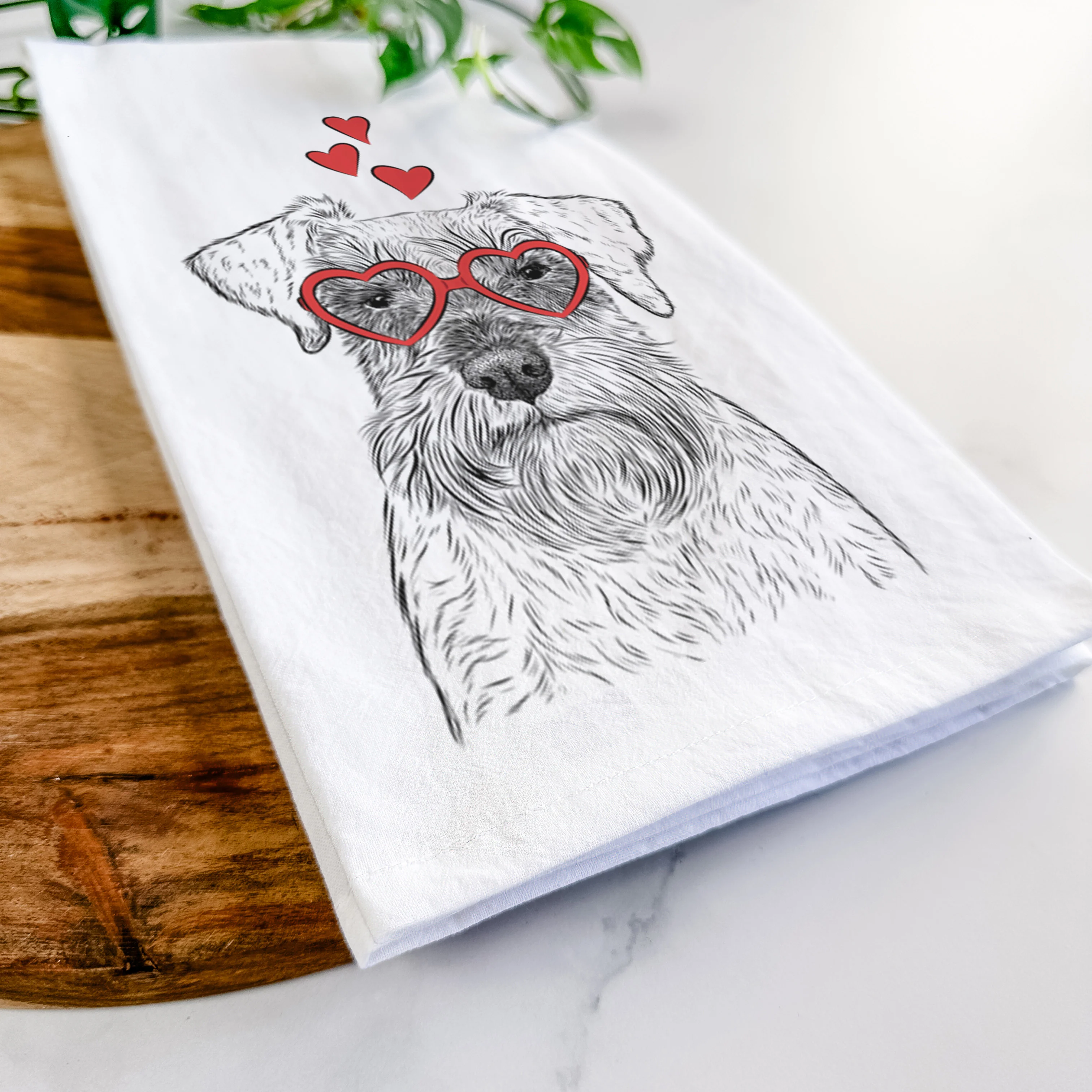 Smokey the Miniature Schnauzer Tea Towel - Image 7