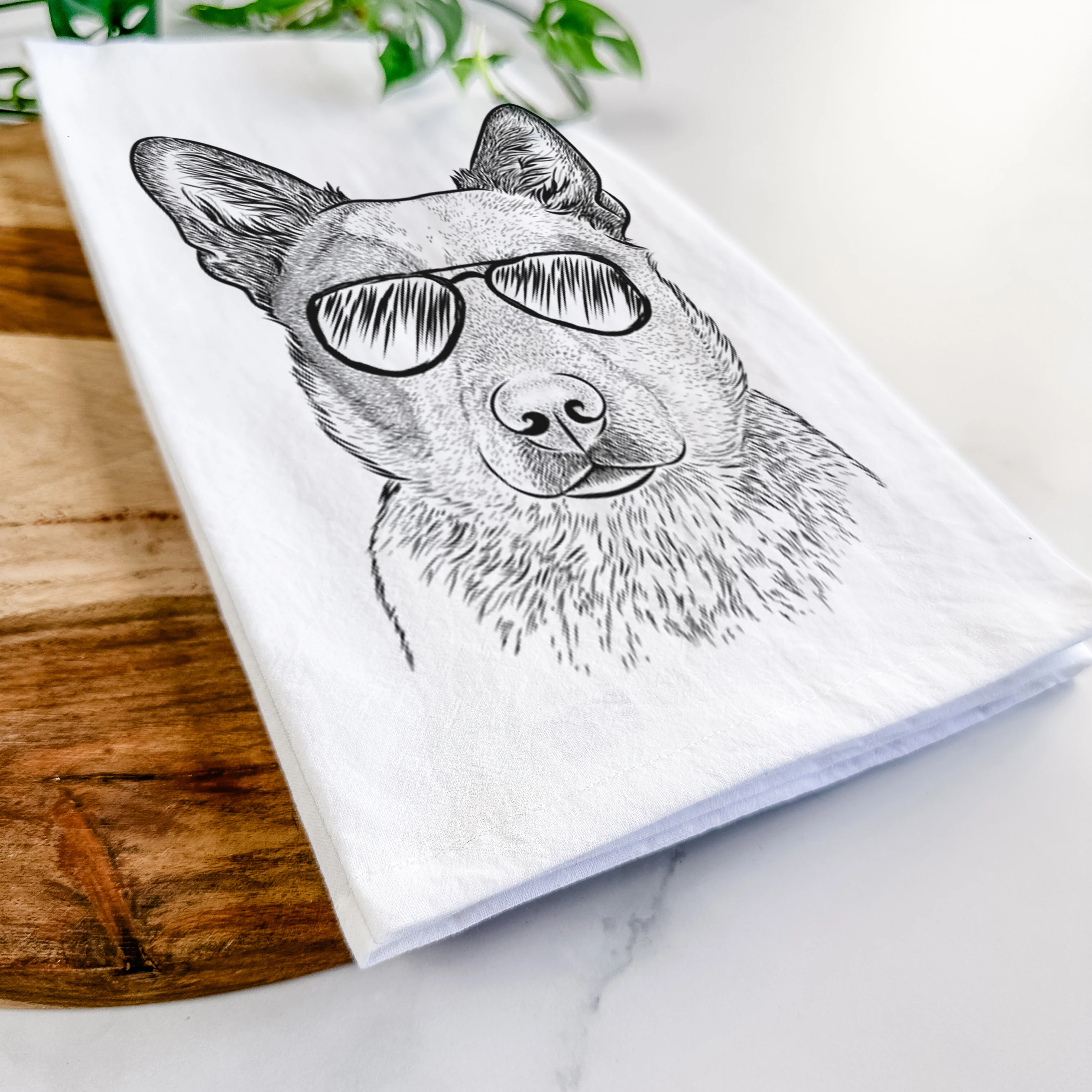 Snap the Australian Cattle Dog Tea Towel - Image 6