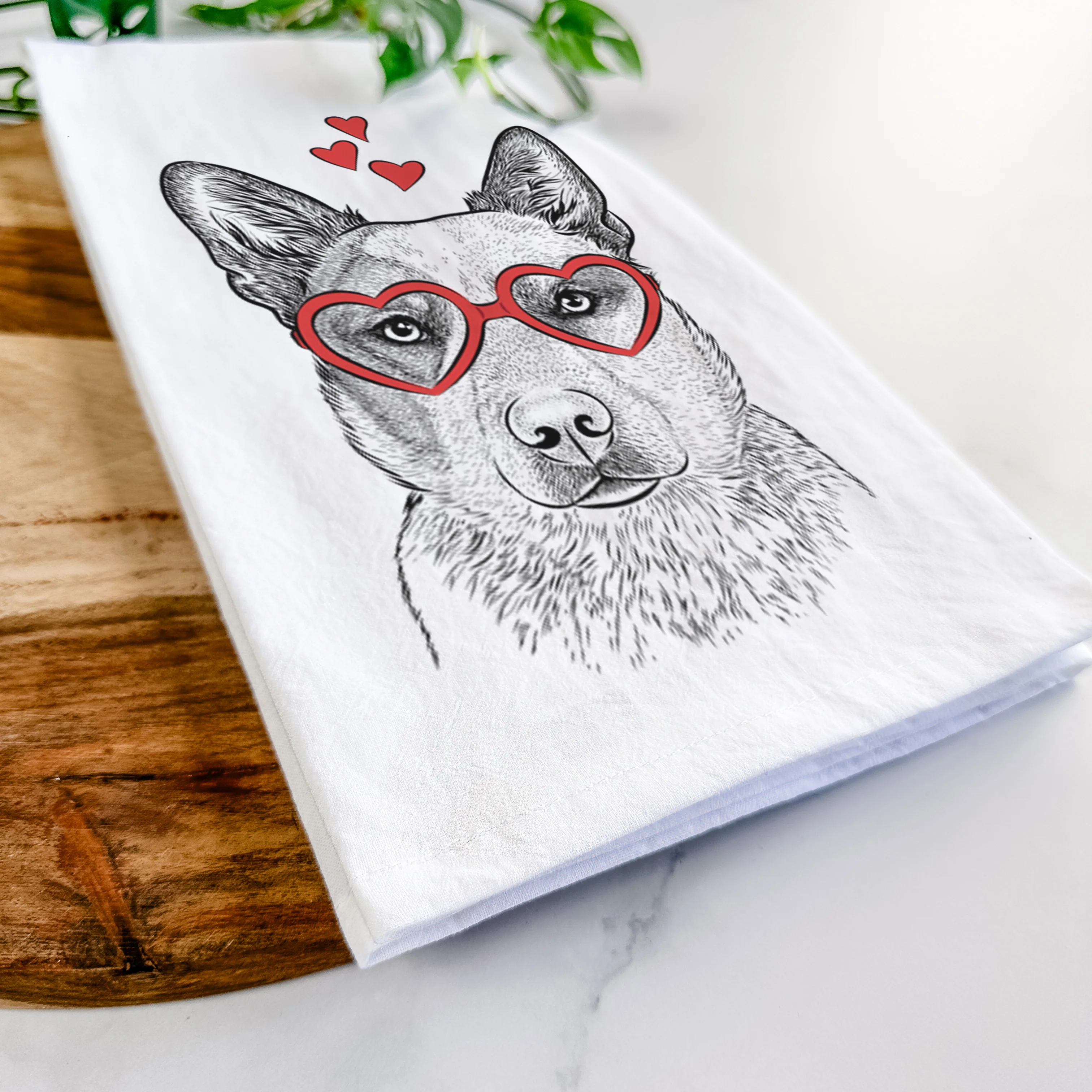 Snap the Australian Cattle Dog Tea Towel - Image 7