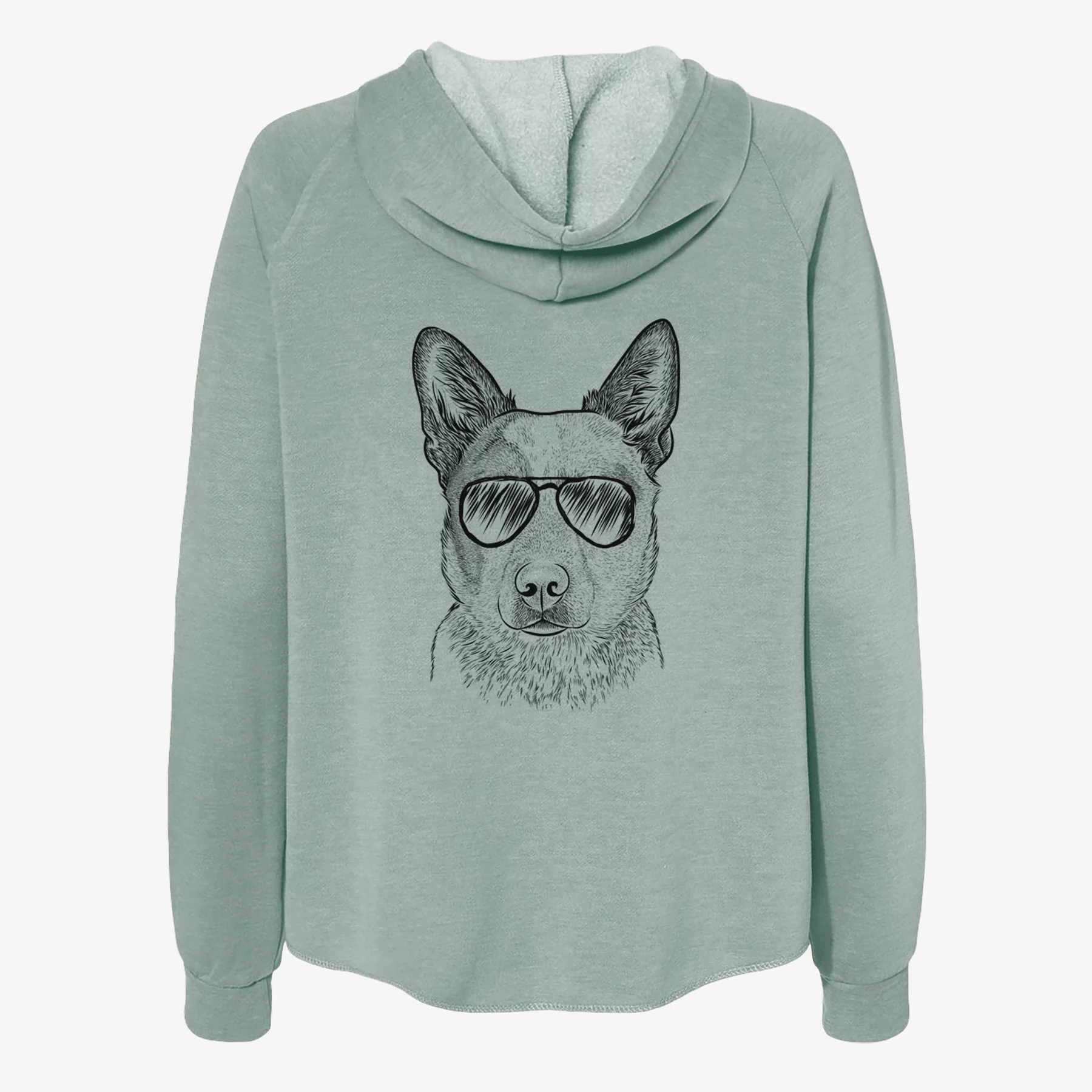 Snap the Australian Cattle Dog - Women's Cali Wave Zip-Up Sweatshirt - Image 7