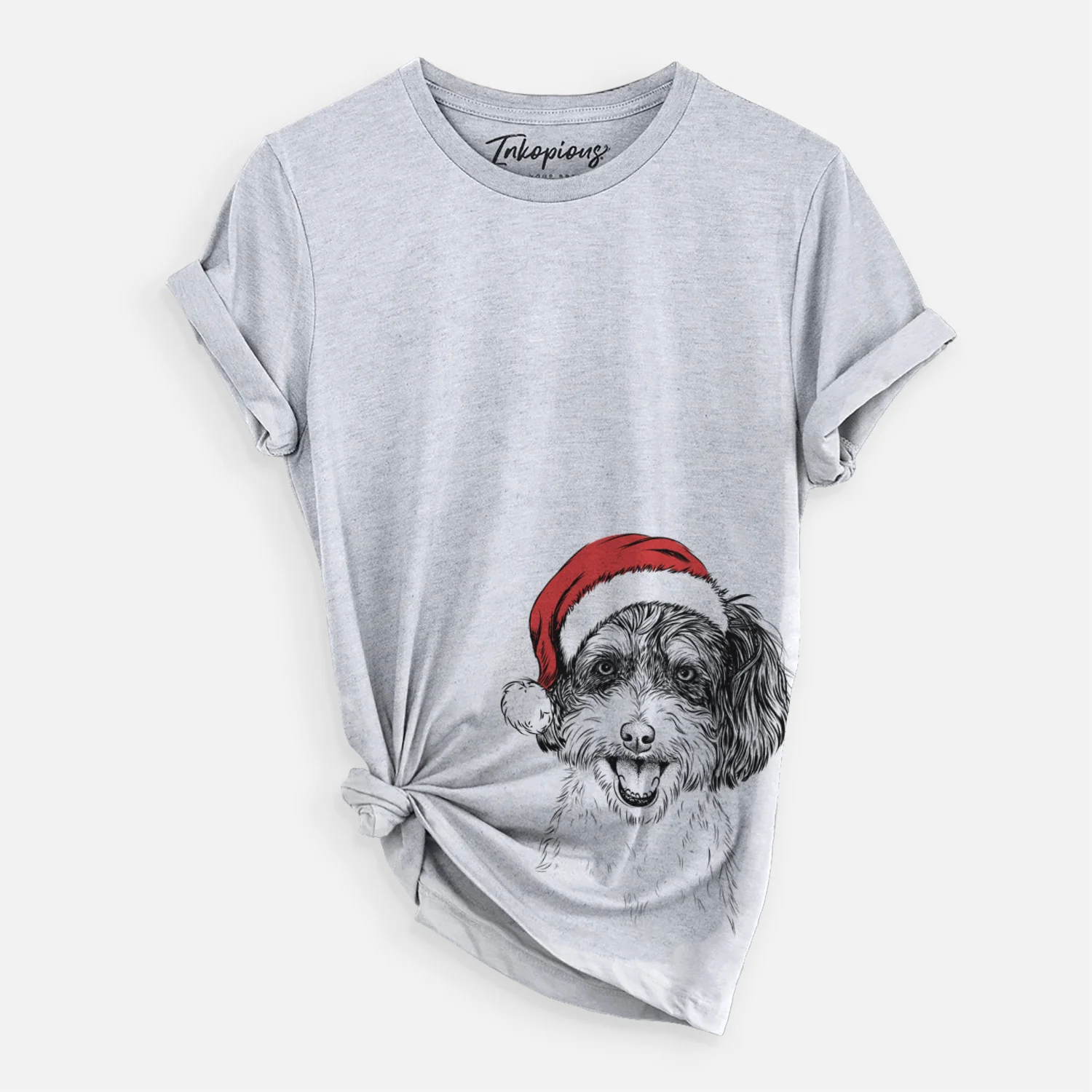 Santa Carlos the Cavapoo - Unisex Crewneck - Image 3