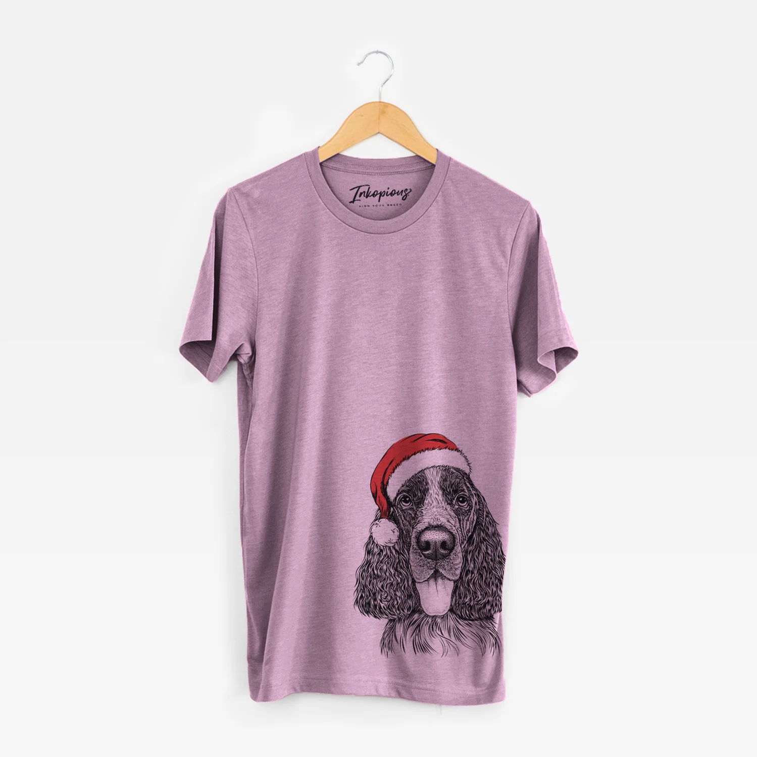 Santa Duke the English Springer Spaniel - Unisex Crewneck - Image 4