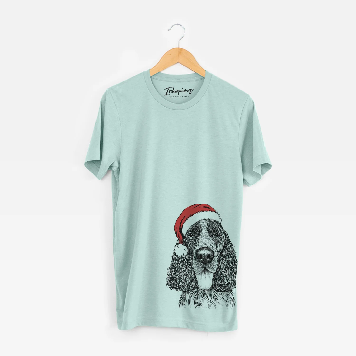 Santa Duke the English Springer Spaniel - Unisex Crewneck - Image 5
