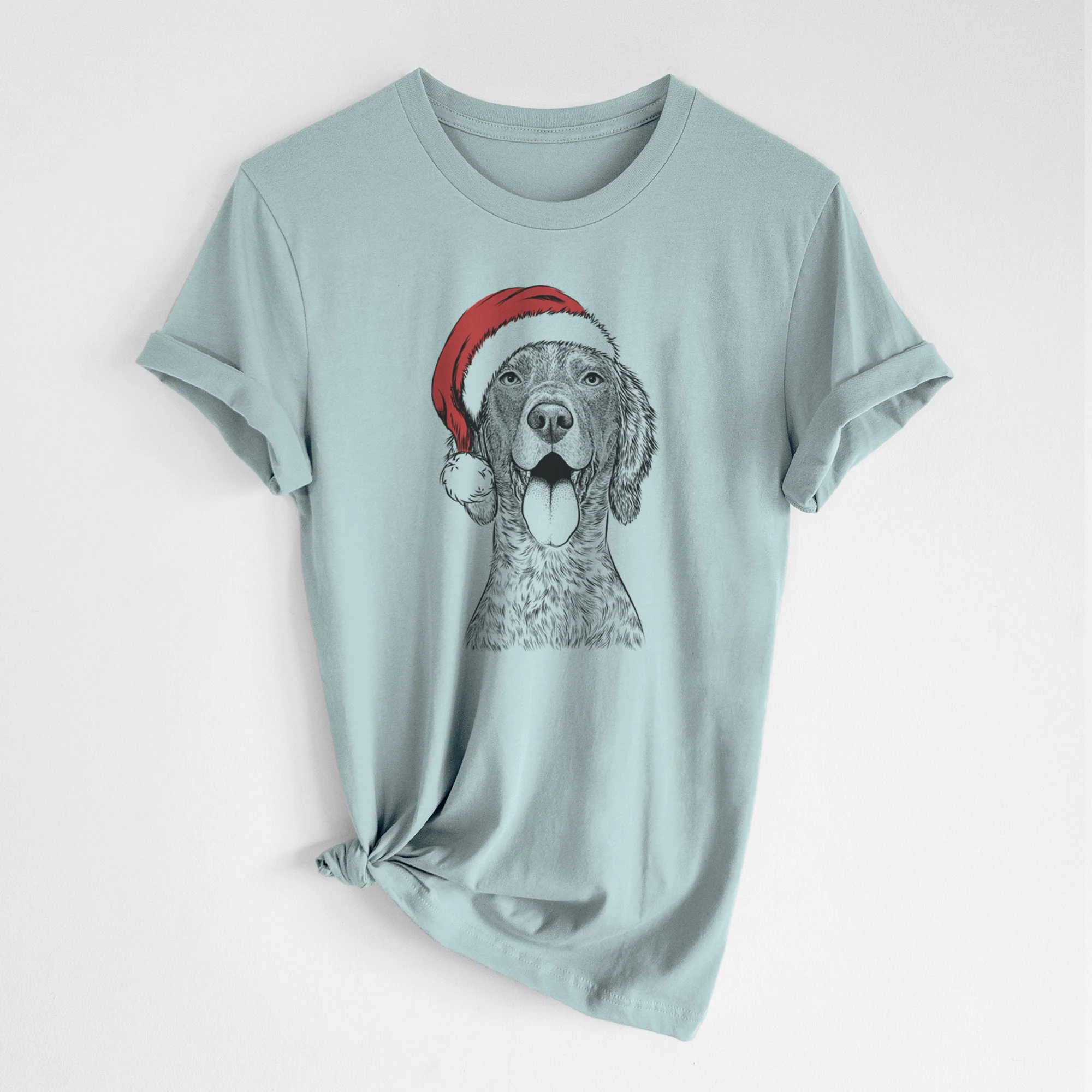 Santa Freddy the English Setter - Unisex Crewneck - Image 9