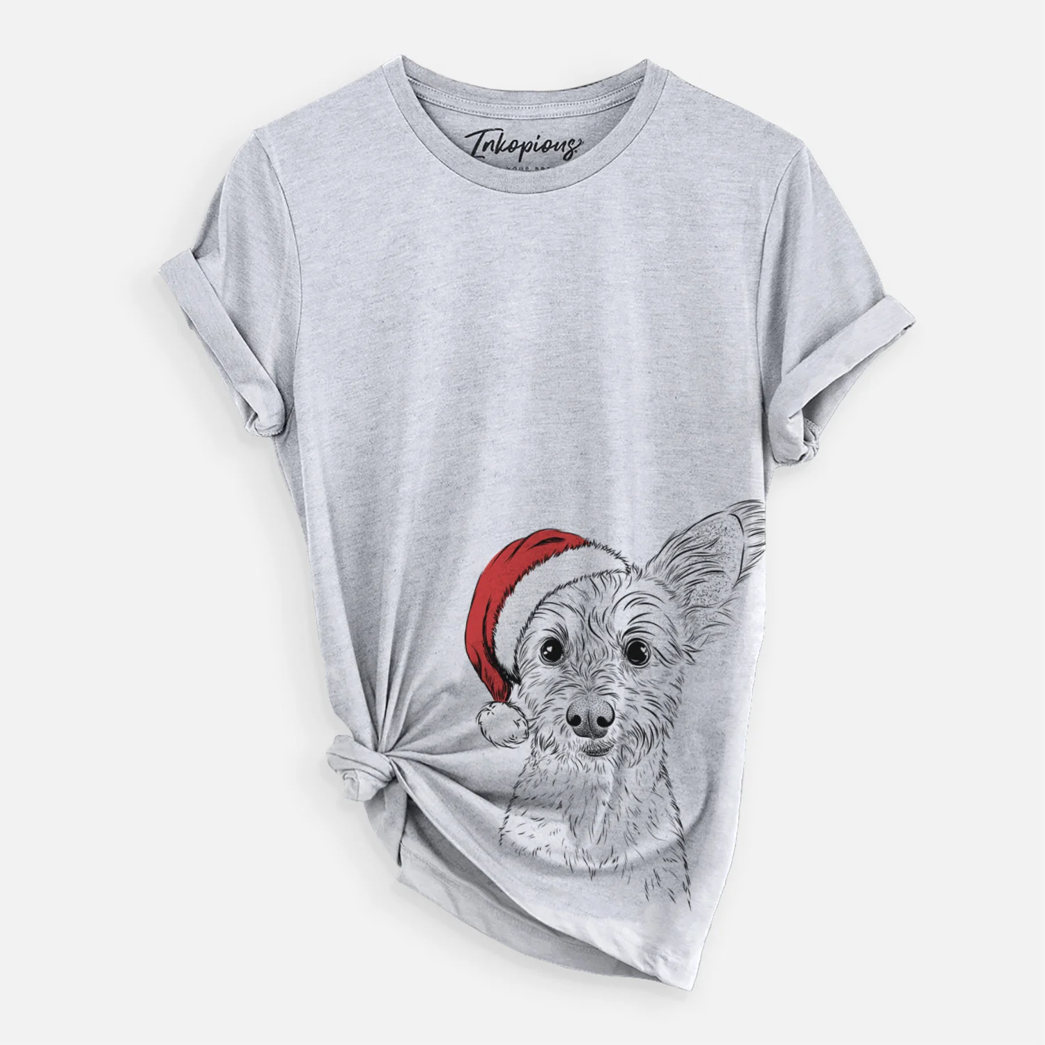 Santa Heidi the Schnauzer Mix - Unisex Crewneck - Image 2