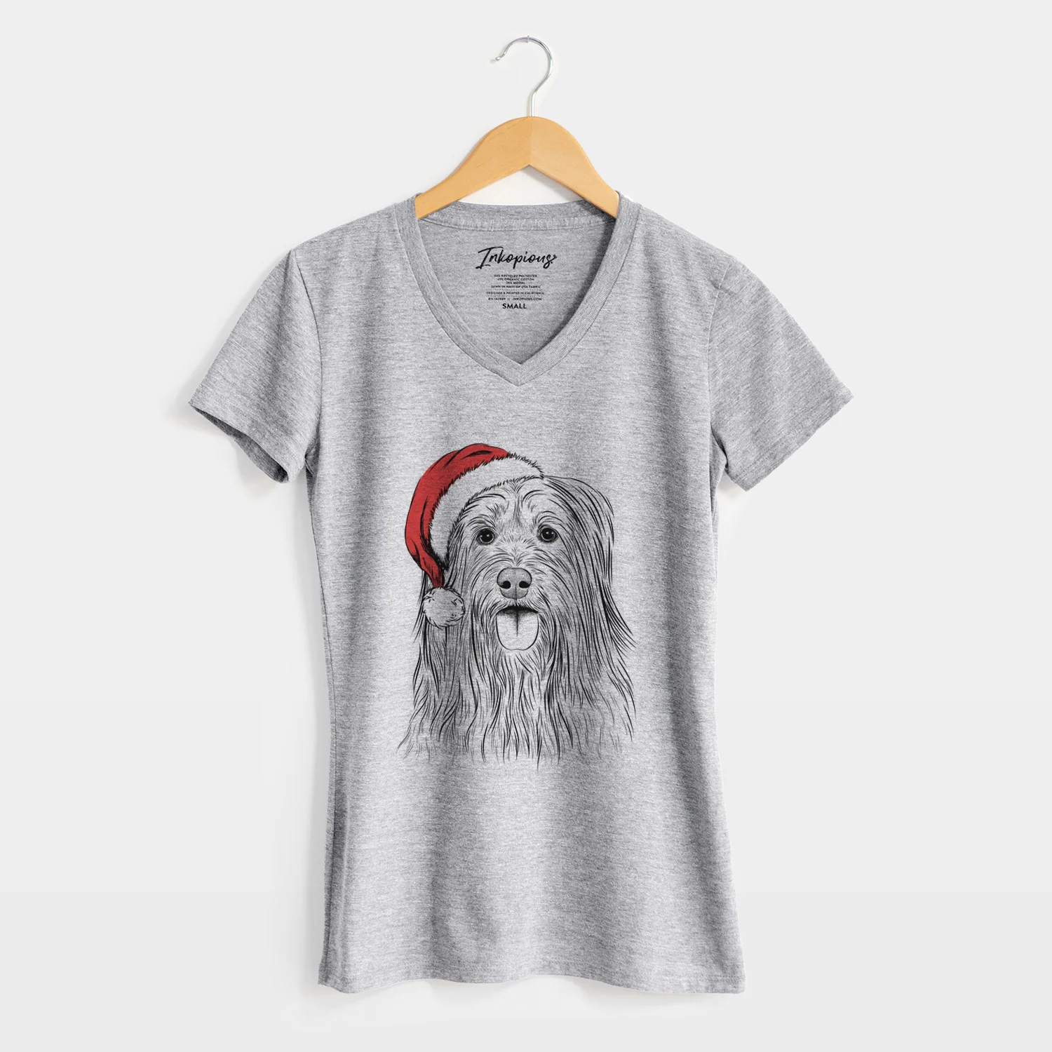 Santa Indy the Korean Sapsali - Women's Perfect V-neck Shirt - Image 8