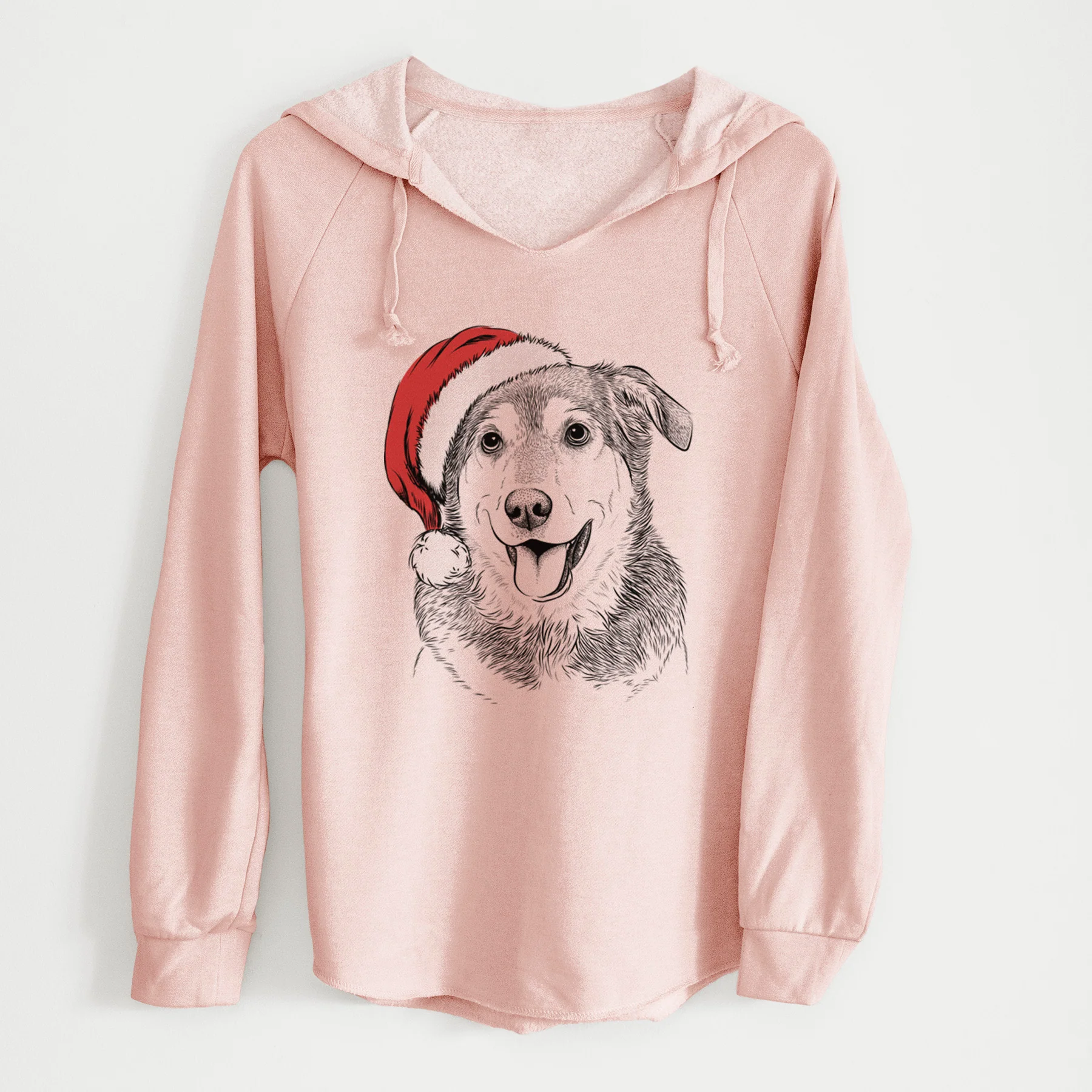 Santa Lance the Lab/Shepherd Mix - Cali Wave Hooded Sweatshirt - Image 5