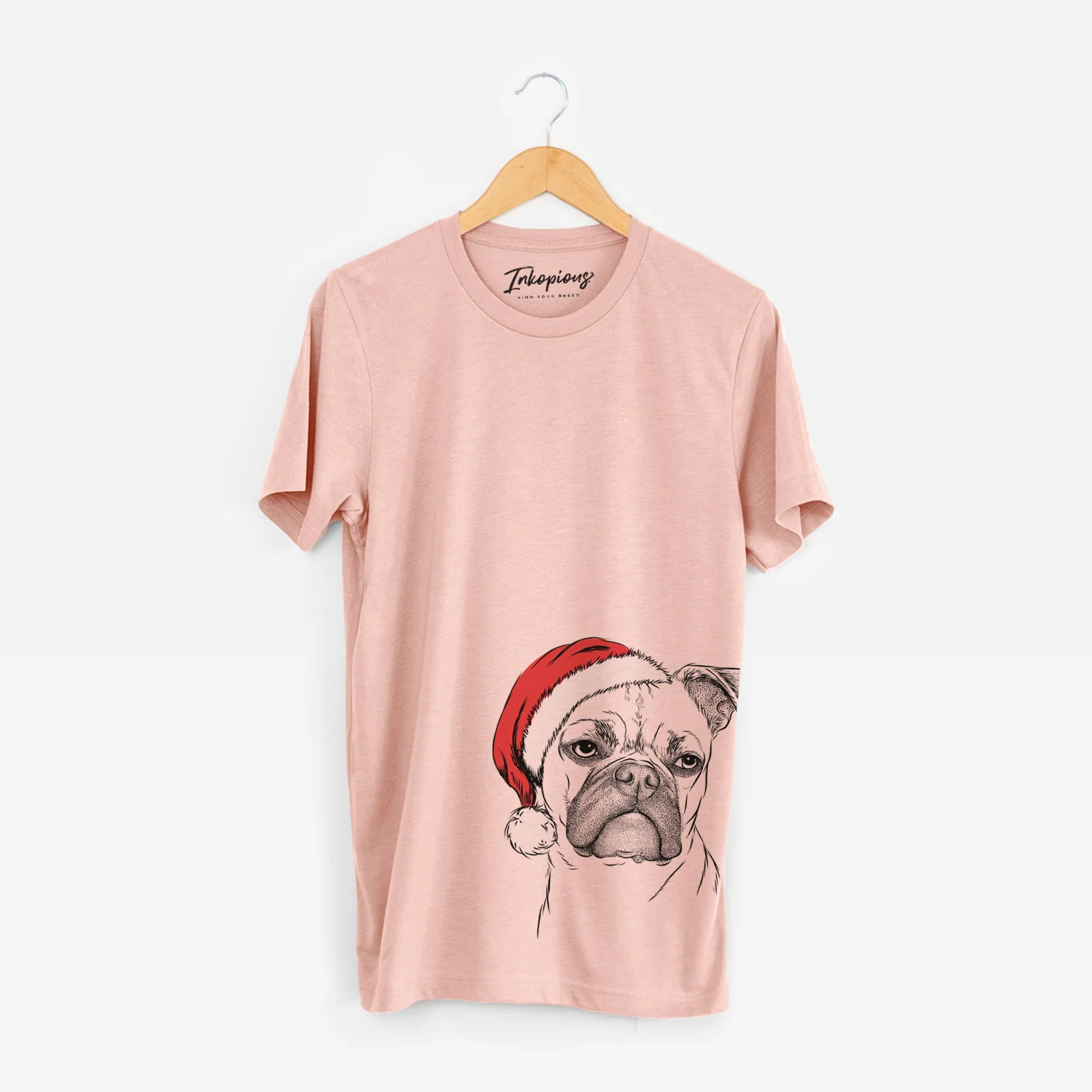 Santa Mack the Bugg (Boston Terrier/Pug) - Unisex Crewneck - Image 3