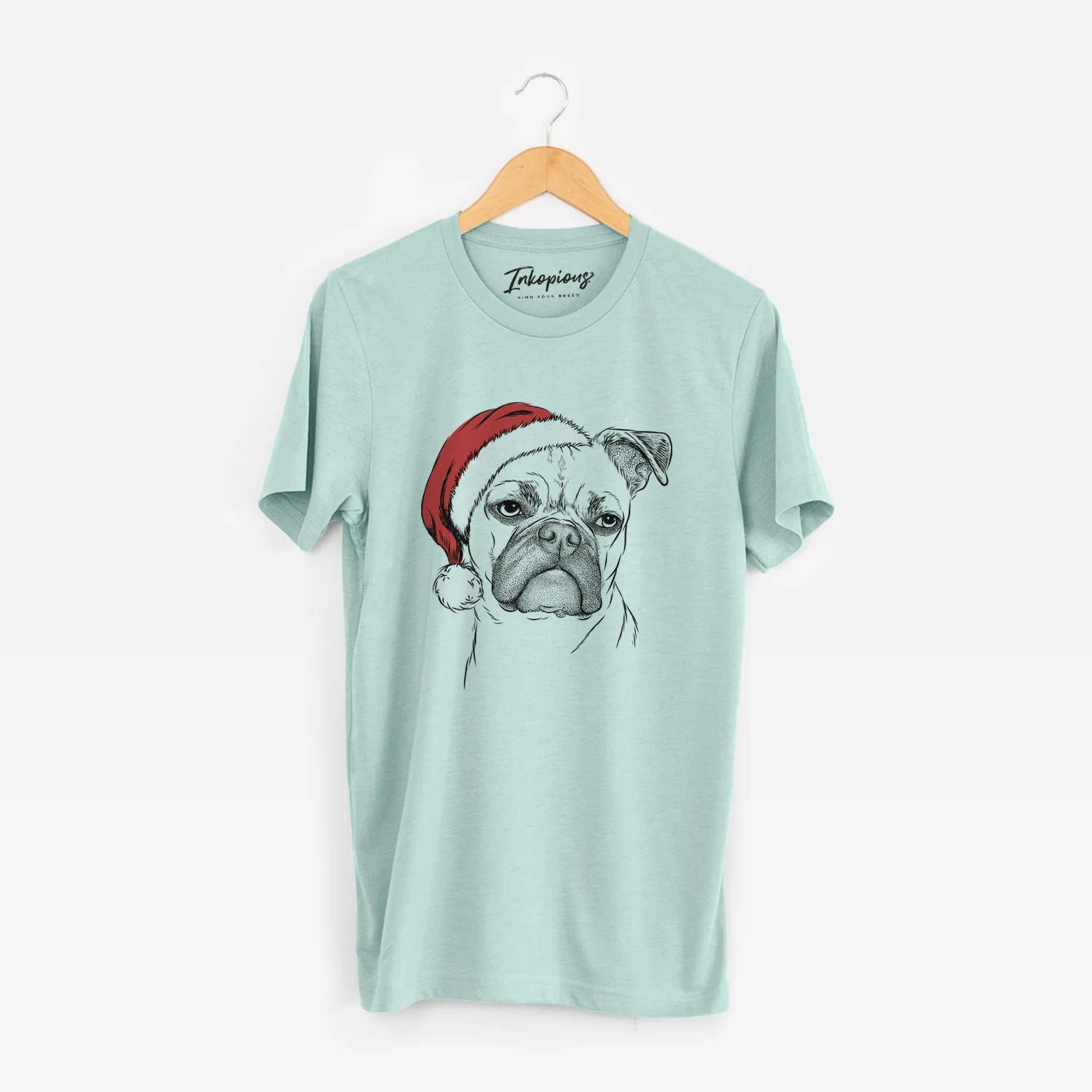 Santa Mack the Bugg (Boston Terrier/Pug) - Unisex Crewneck - Image 8