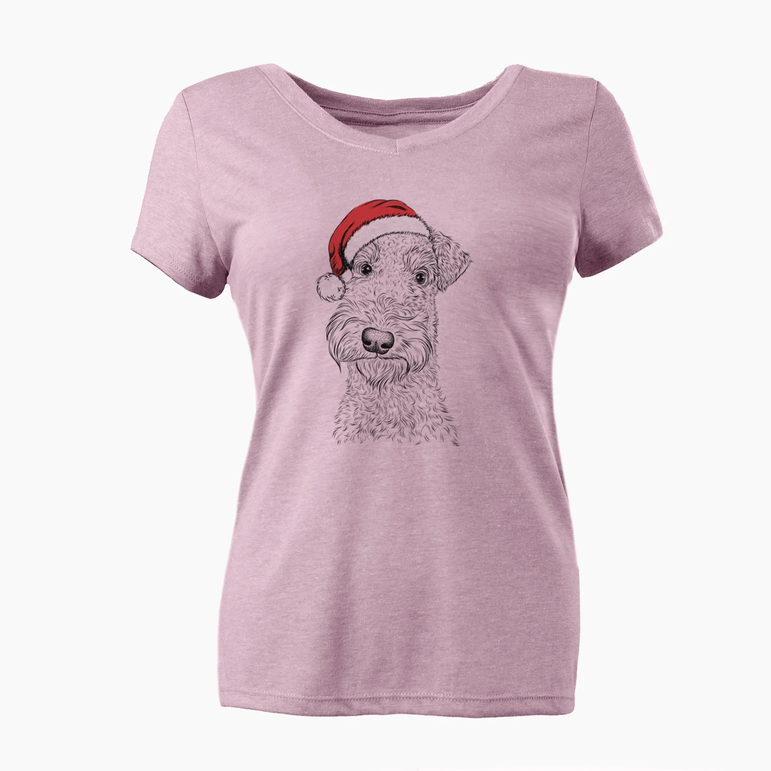 Santa Roc Haven Maggie May the Airedale Terrier - Women's Perfect V-neck Shirt - Image 6