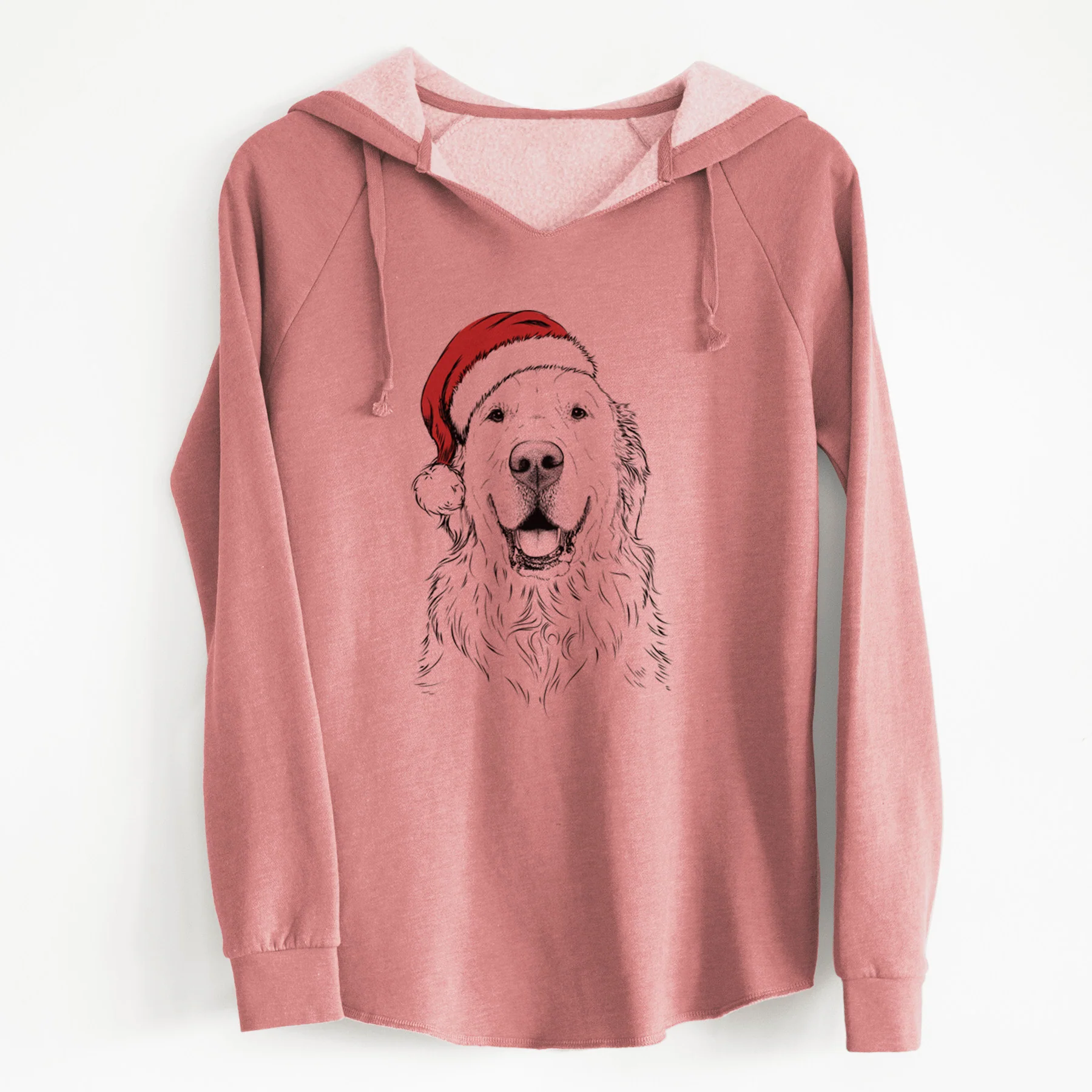 Santa Maximus the Golden Retriever - Cali Wave Hooded Sweatshirt - Image 6