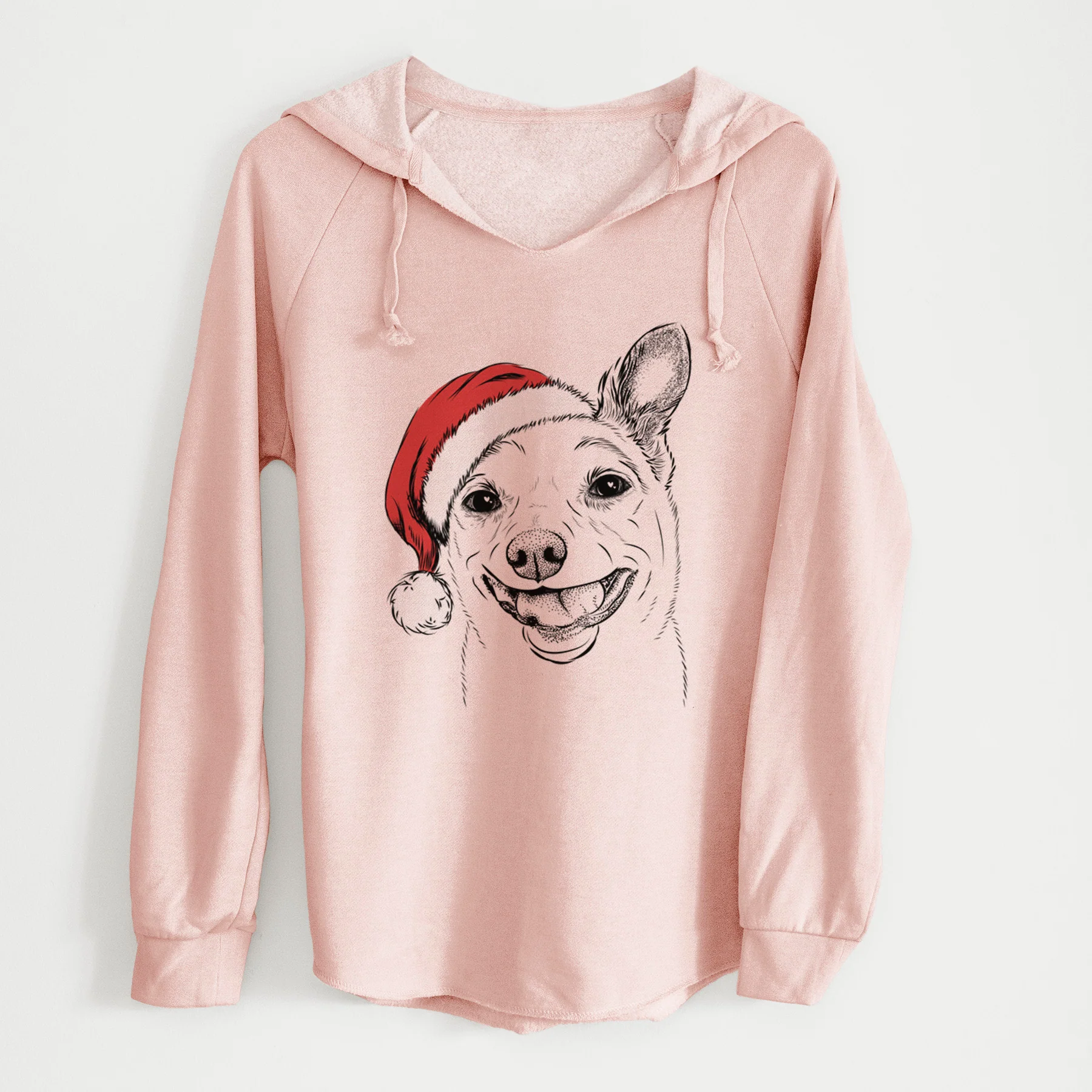 Santa Mortimer the Mixed Breed - Cali Wave Hooded Sweatshirt - Image 5