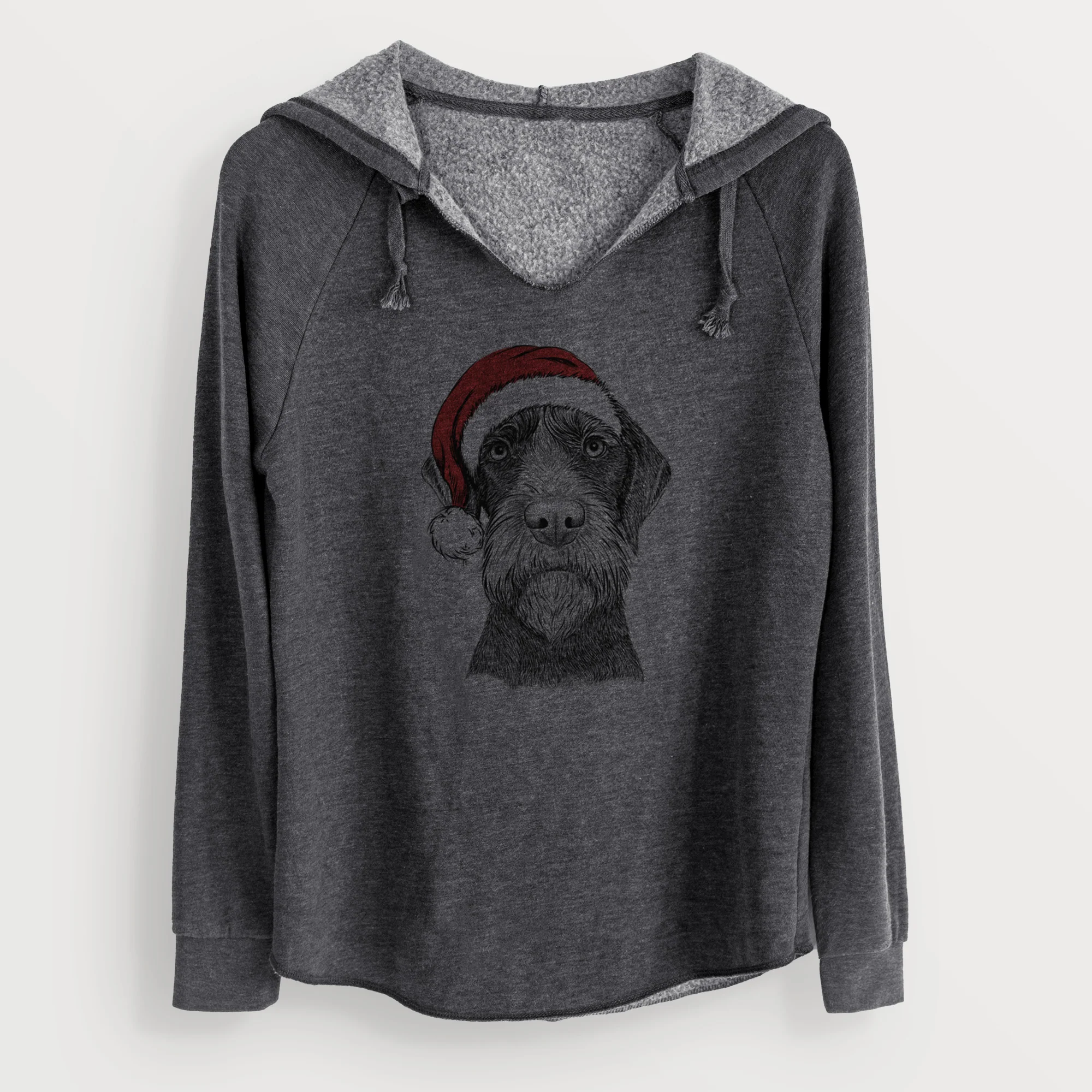 Santa Oakley the Pudelpointer - Cali Wave Hooded Sweatshirt - Image 8