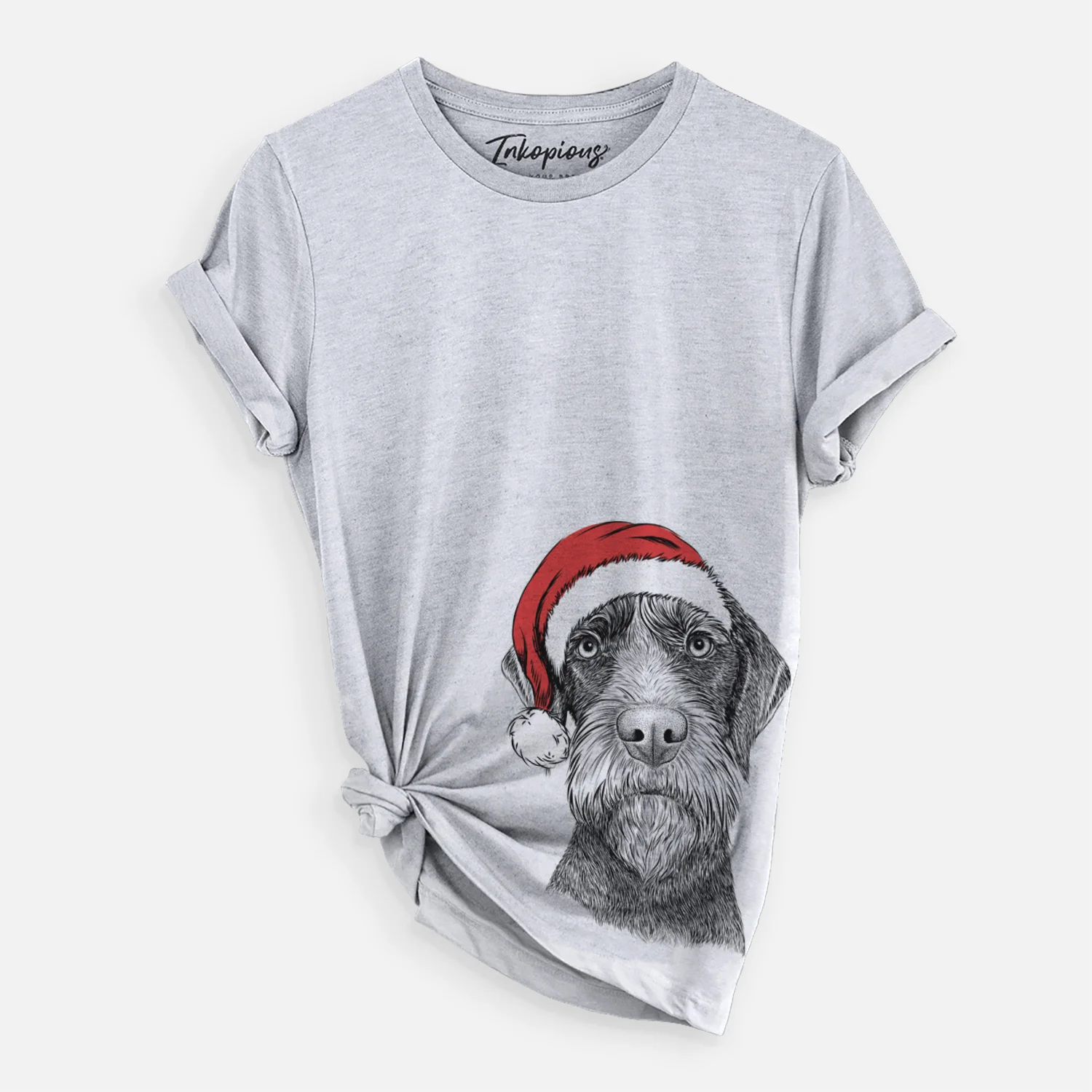 Santa Oakley the Pudelpointer - Unisex Crewneck - Image 2