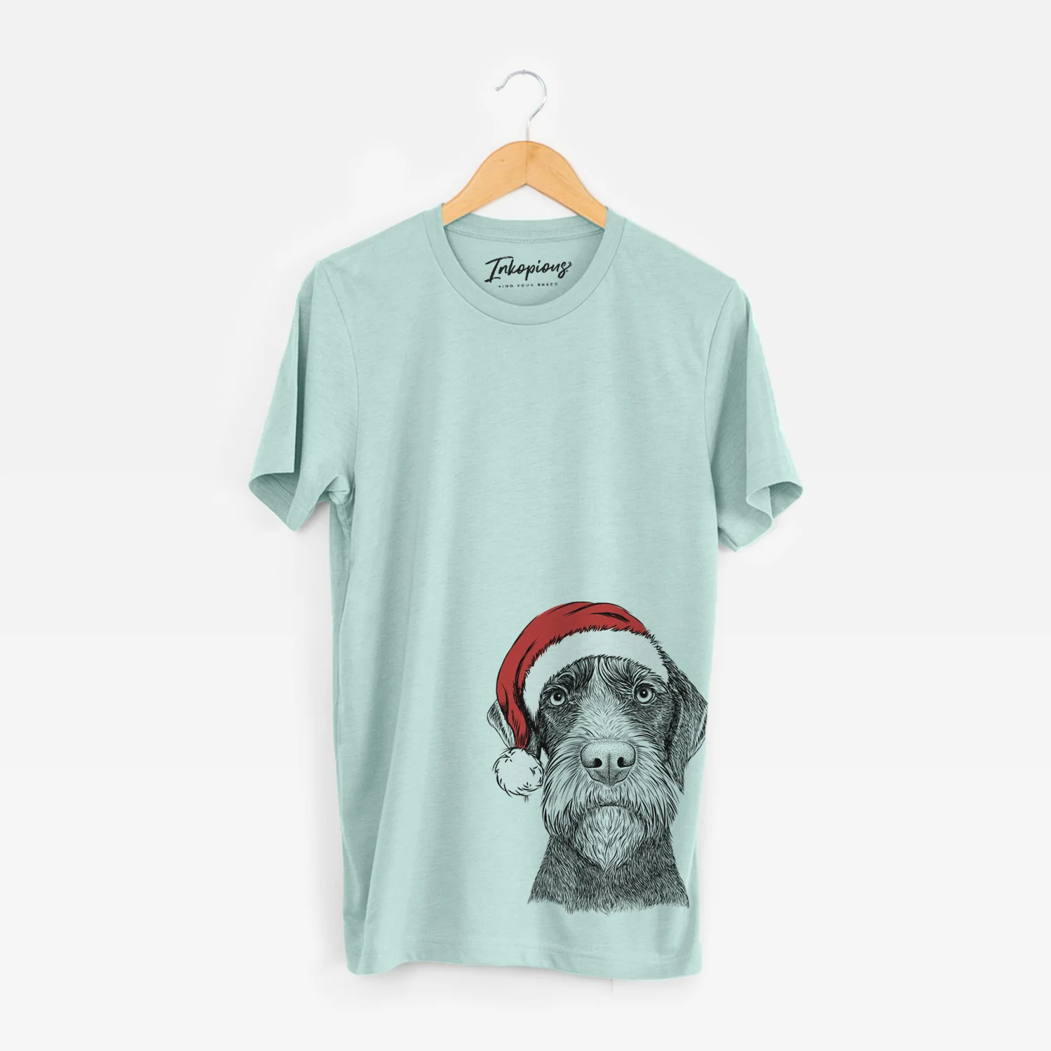 Santa Oakley the Pudelpointer - Unisex Crewneck - Image 5