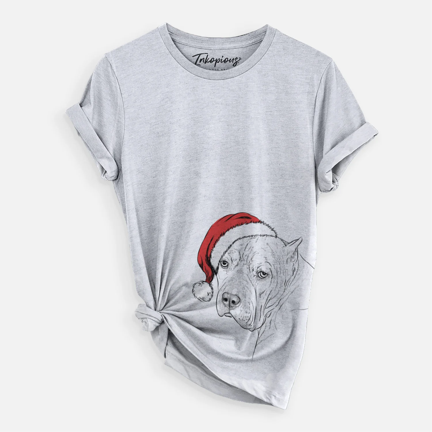 Santa Precious the Staffordshire Terrier - Unisex Crewneck - Image 2