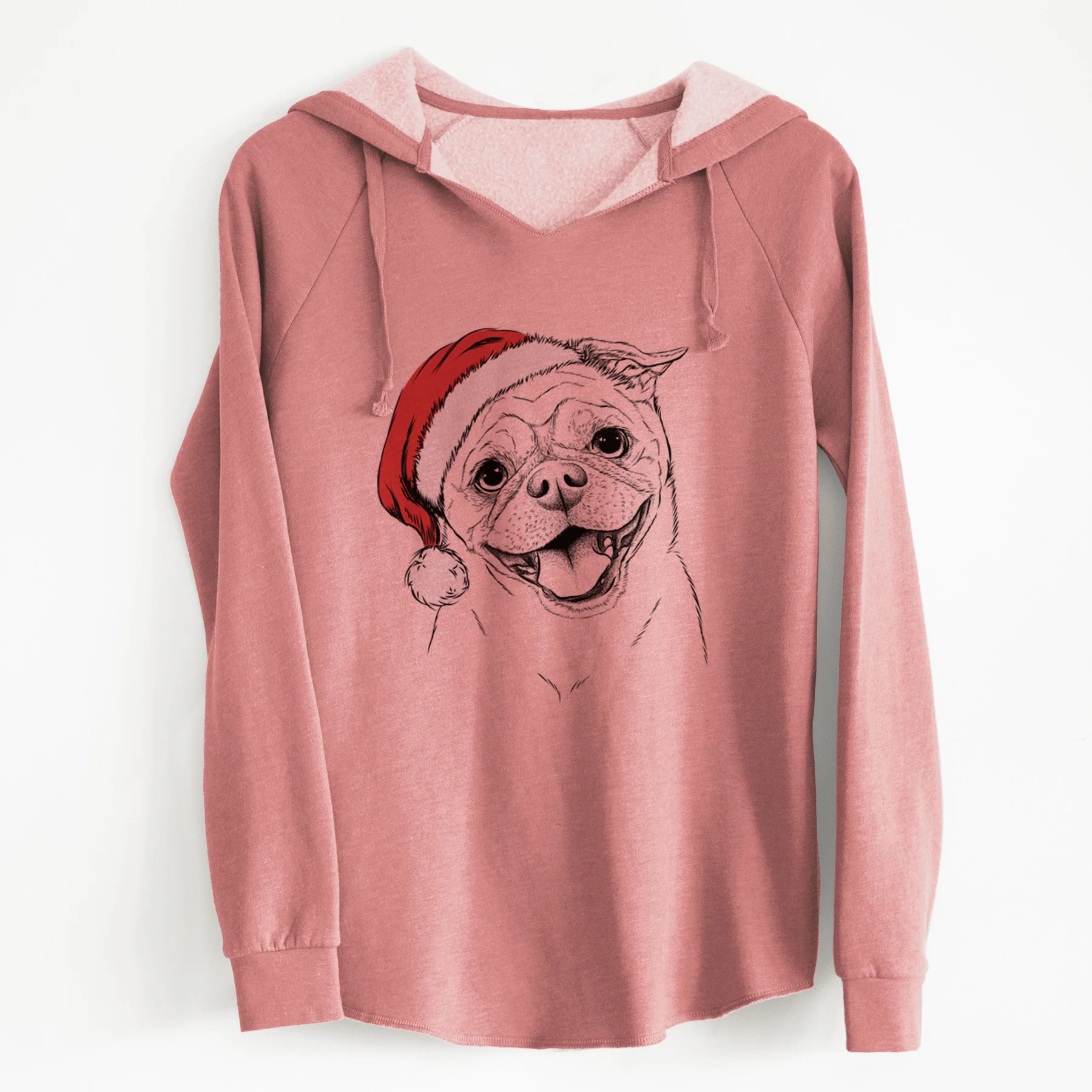 Santa Riley the Chug - Cali Wave Hooded Sweatshirt - Image 6