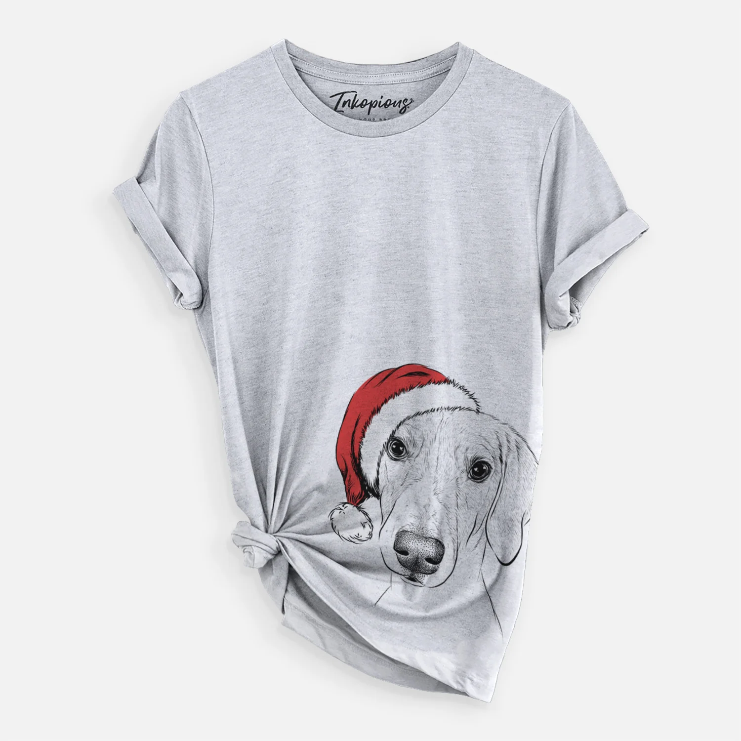 Santa Stanley the Foxhound - Unisex Crewneck - Image 2